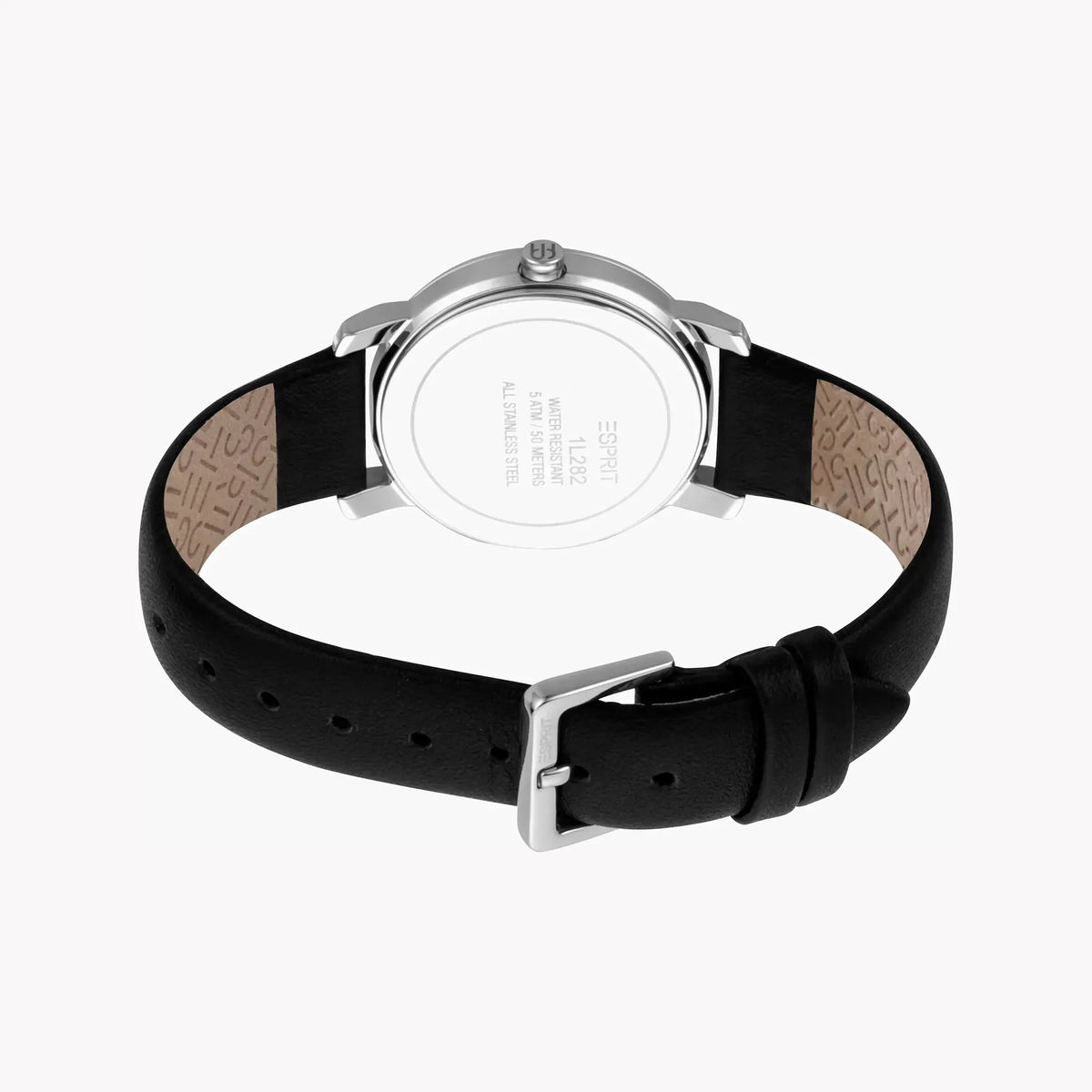 Esprit Women's Black Leather Watch, Black Dial | Es1l183m0015 by ESPRIT
