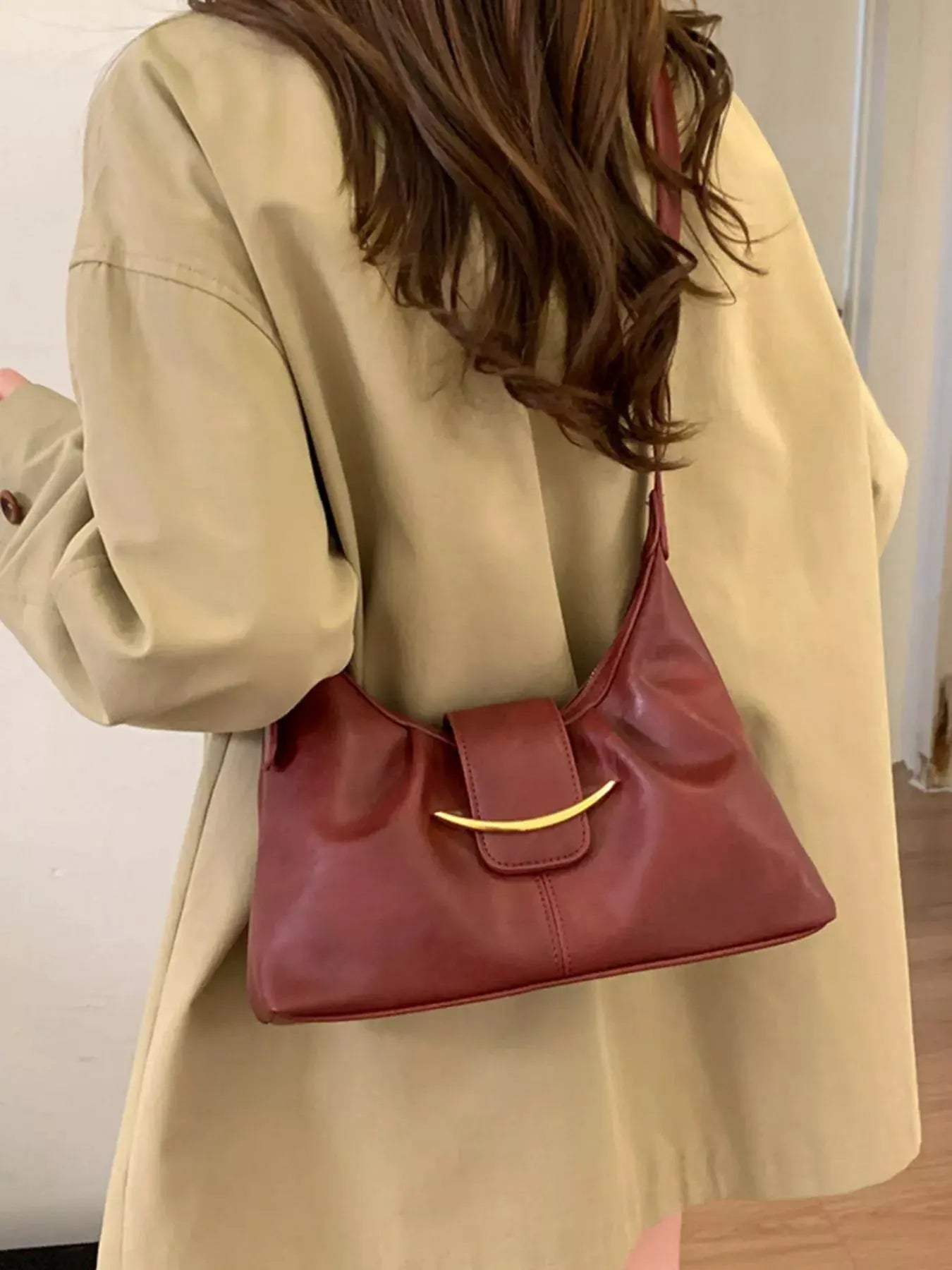 Buckle Adjustable Strap Crossbody Bag by Partner Label