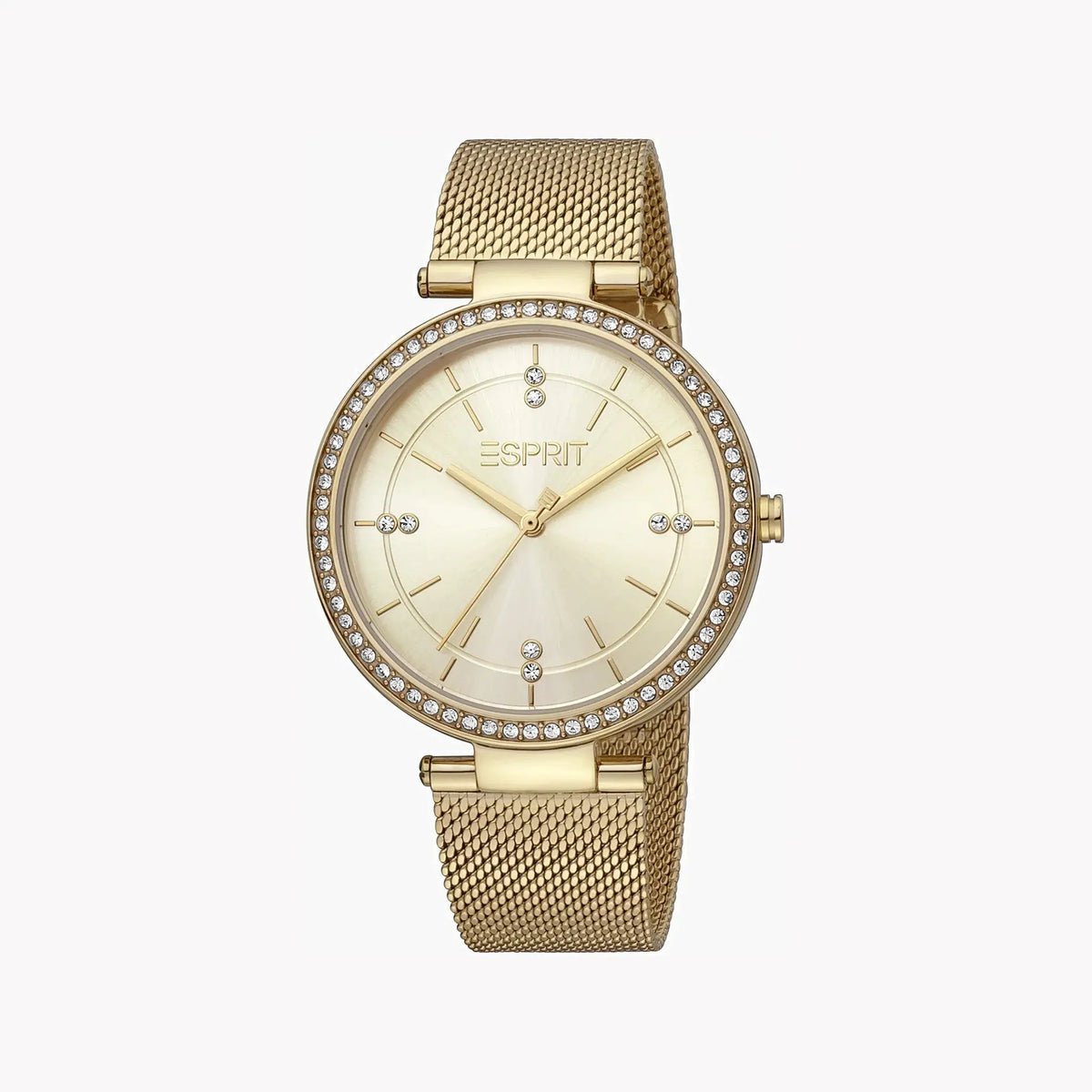 Esprit Women's Gold Stainless Steel Watch, Champagne Dial | Es1l123m0014 by ESPRIT