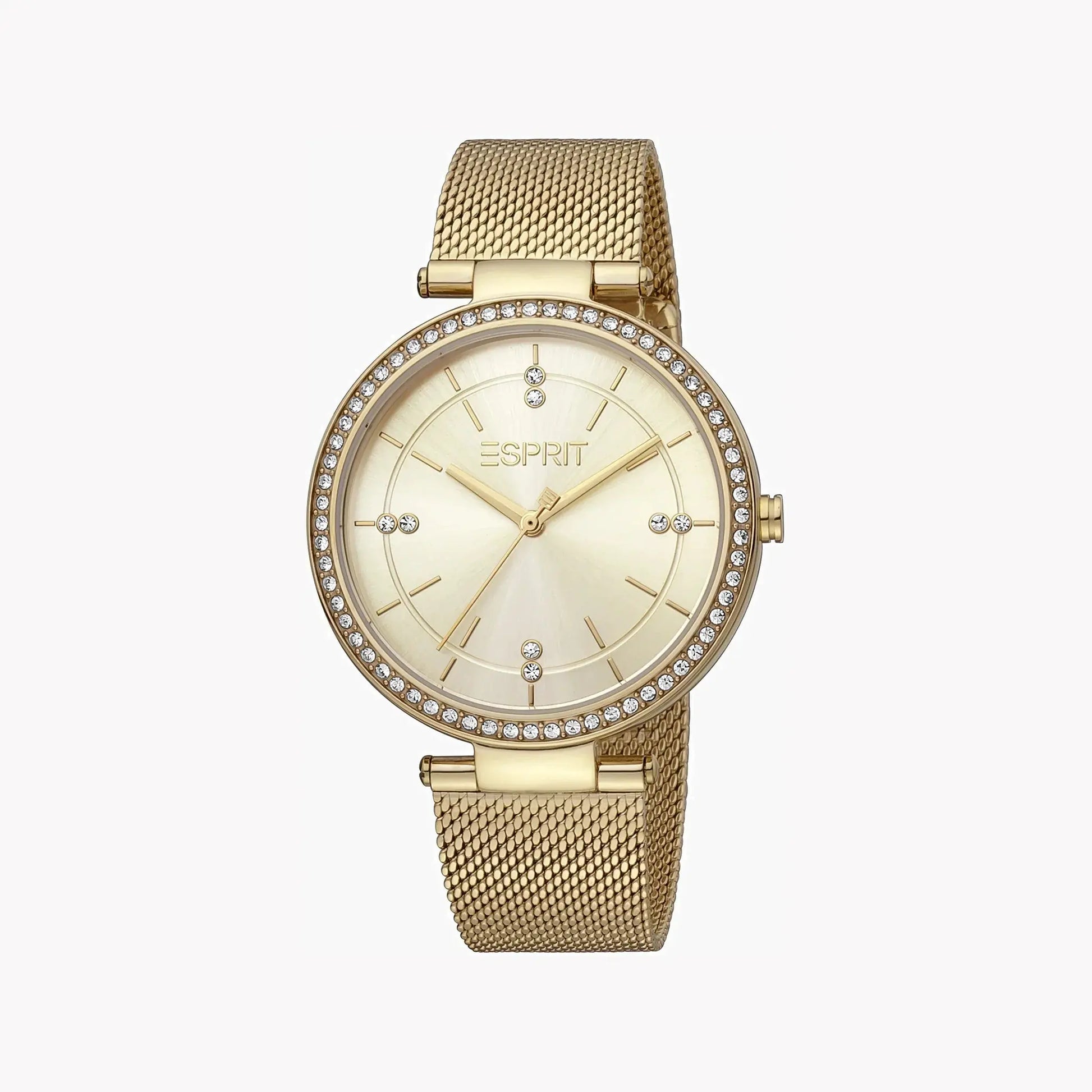 Esprit Women's Gold Stainless Steel Watch, Champagne Dial | Es1l123m0014 by ESPRIT