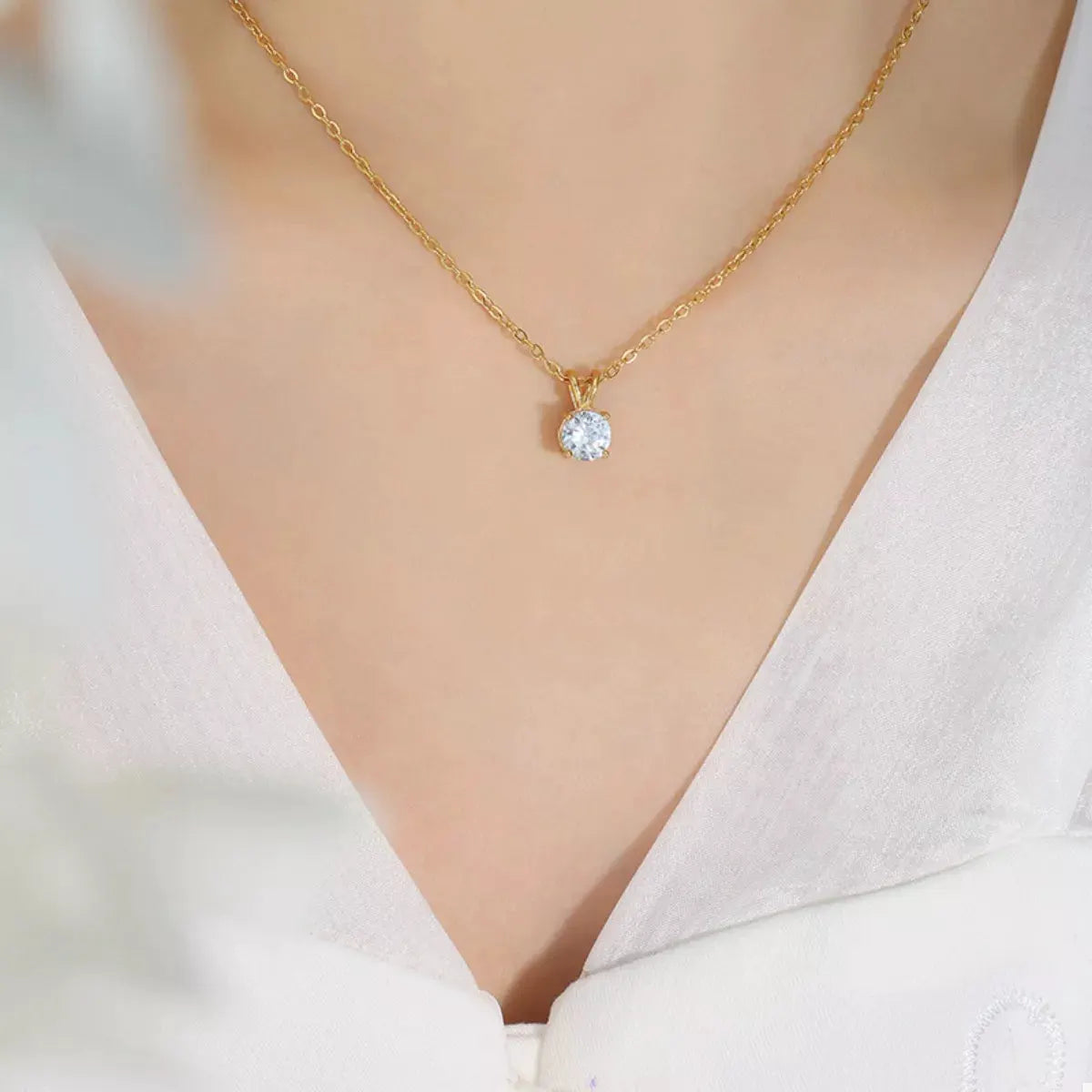 18K Gold-Plated Pendant Necklace by Partner Label
