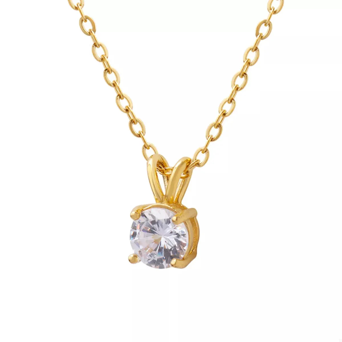 18K Gold-Plated Pendant Necklace by Partner Label