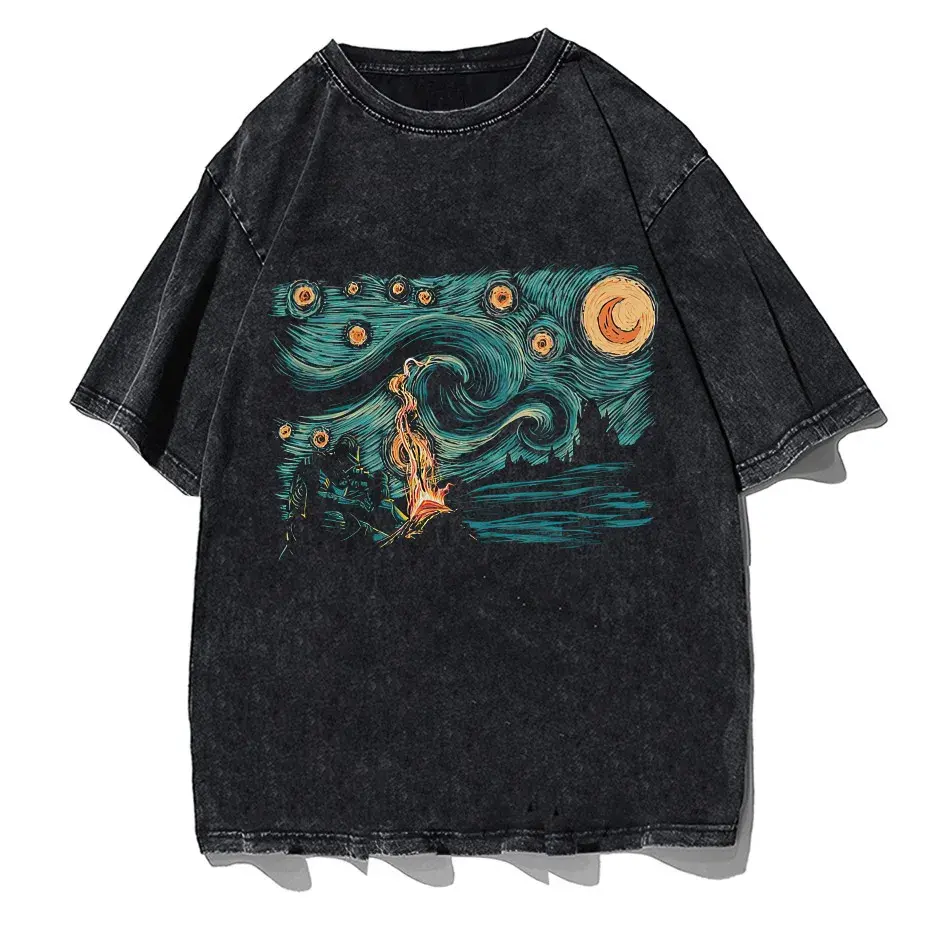 Dark Souls Starry Souls Graphic T-Shirt Men Cotton Short Sleeve Plus Size Tee by Vimost Shop