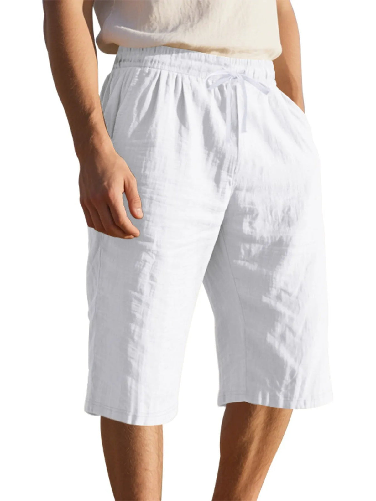 Men's Full Size Casual Drawstring Shorts Plus Size by Trendsi