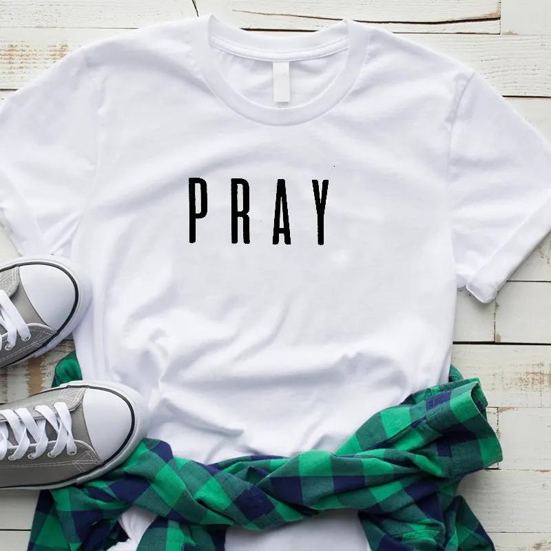 Pray Christian T Shirts Fashion Clothes Women's Tshirt tops by Maiden-Art