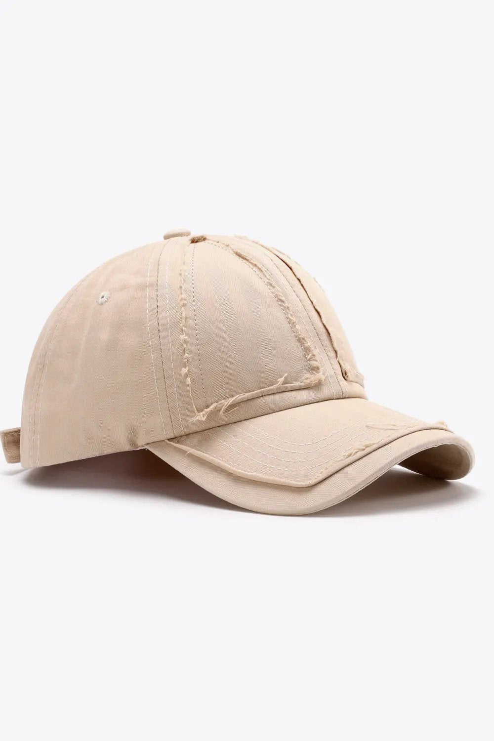 Distressed Adjustable Baseball Cap by Partner Label