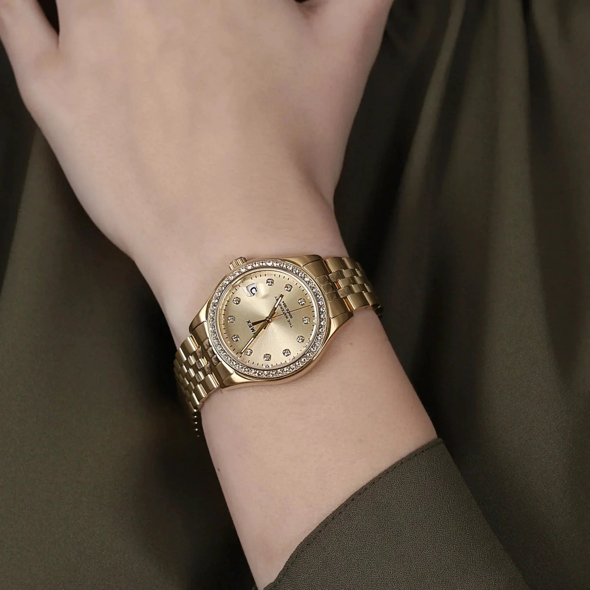 Timex Women's Gold Stainless Steel Watch, Round Dial | Tw2u53800 by TIMEX