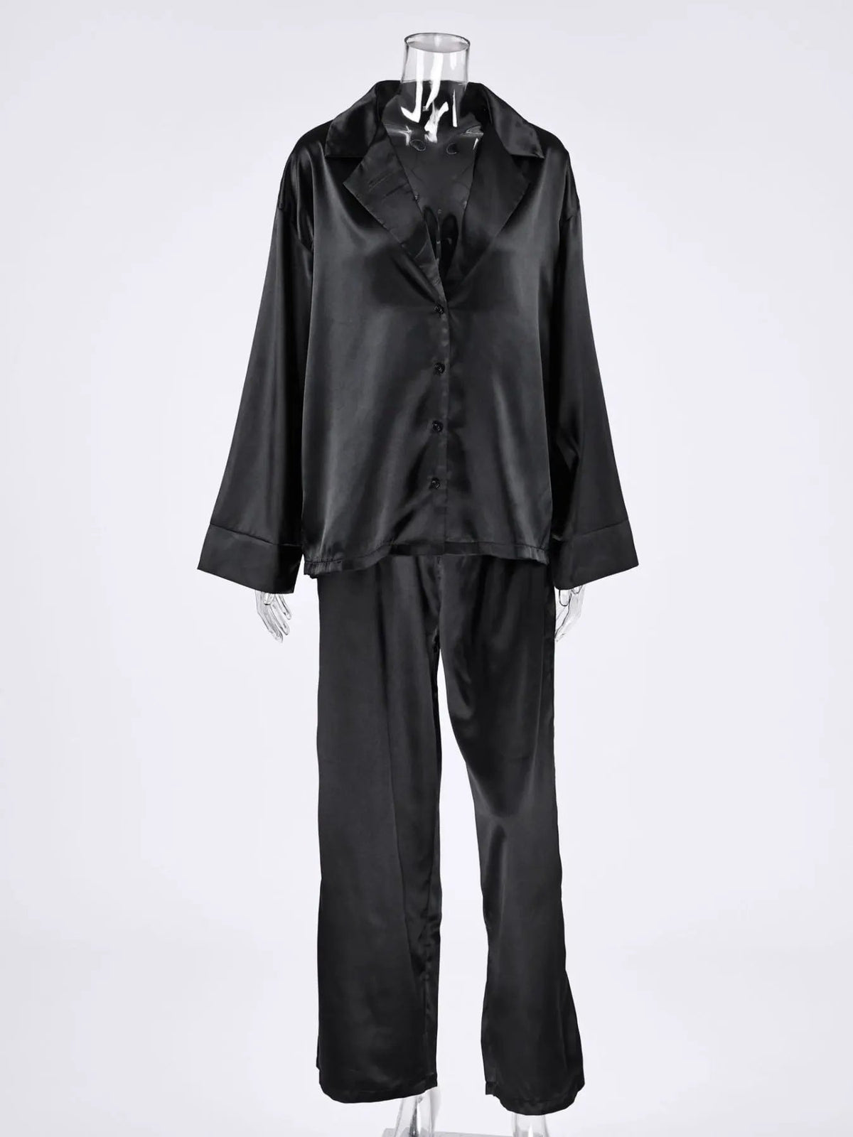Long Sleeve Top and Wide Leg Pants Lounge Set by Partner Label