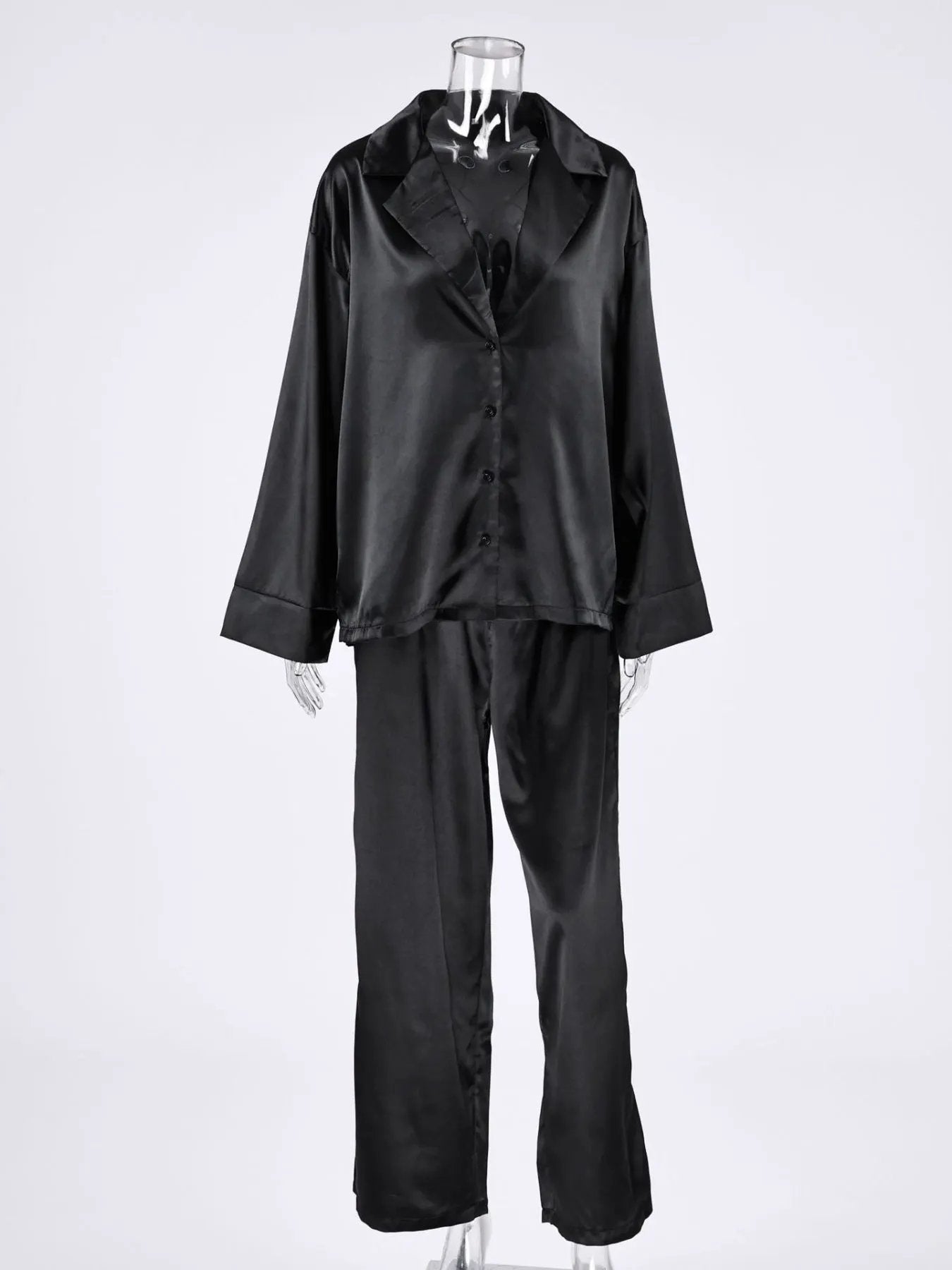 Long Sleeve Top and Wide Leg Pants Lounge Set by Partner Label