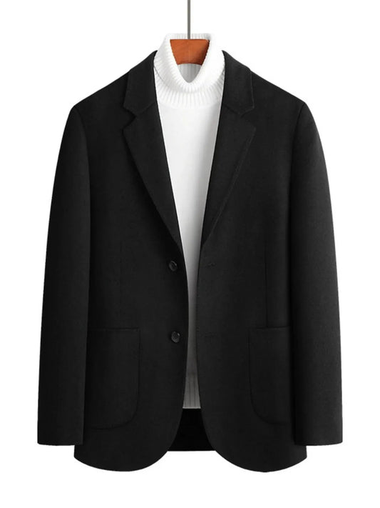 Men's Plus Size Wool Long Sleeve Outerwear by Partner Labels