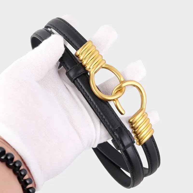 Hook Buckle Skinny Belt by Trendsi