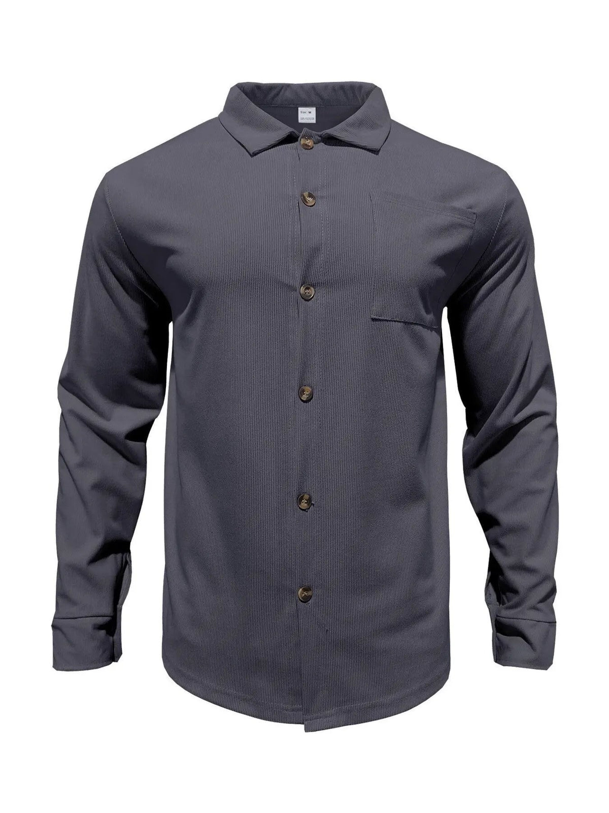 Men's Full Size Button Up Long Sleeve Shirt and Pants Set Plus Size by Trendsi