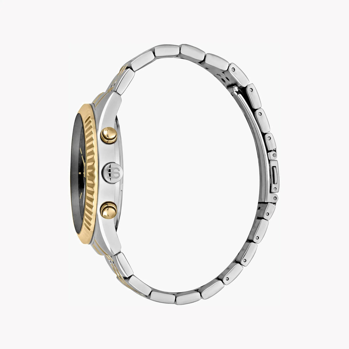 Esprit Men's Silver & Gold Watch, Black Dial | Es1g204m0045 by ESPRIT