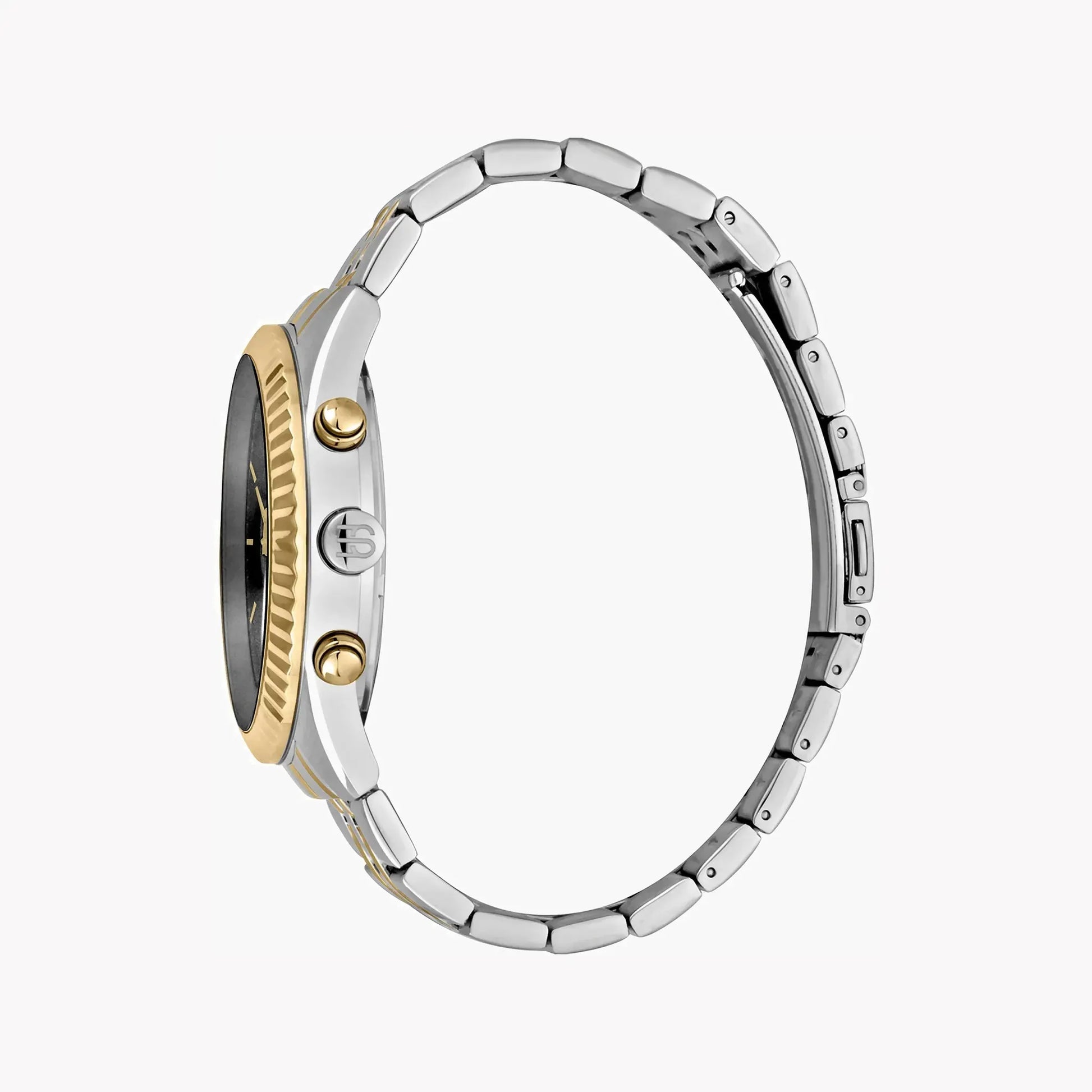 Esprit Men's Silver & Gold Watch, Black Dial | Es1g204m0045 by ESPRIT