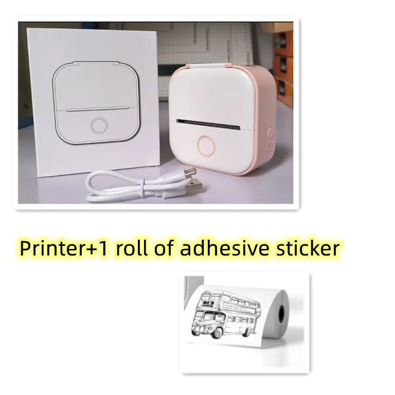 Portable Mini Thermal Label Printer Home Photo Printer Student Wrong Question Printer Bluetooth-compatible Mini Label Printer Price Tag by Maiden-Art
