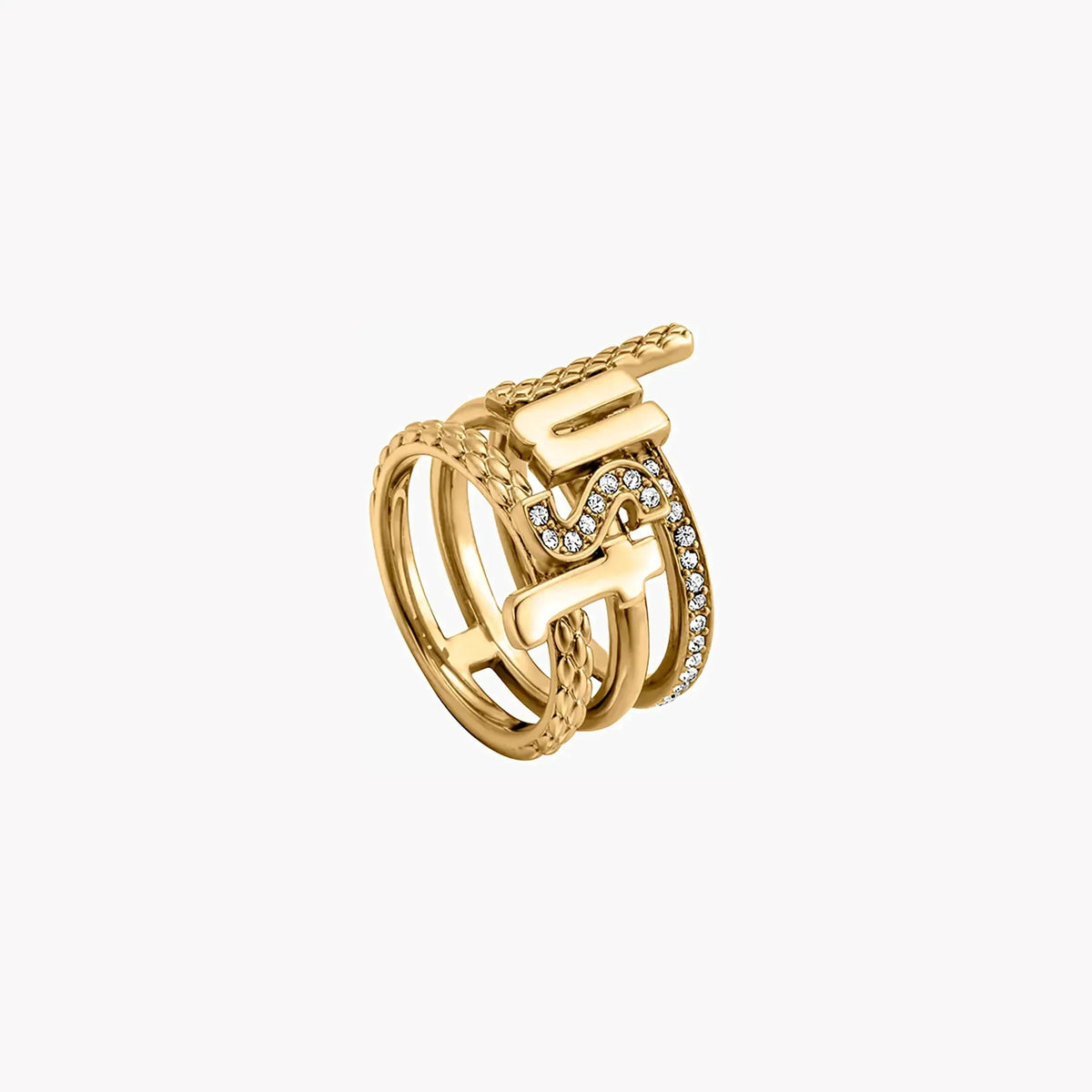 Just Cavalli Women's Gold Brass Ring, Gold | Jcrg00290206 by JUST CAVALLI