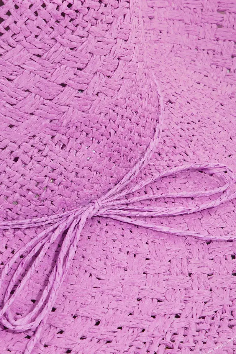 Fame Straw Braided Sun Hat by Fame