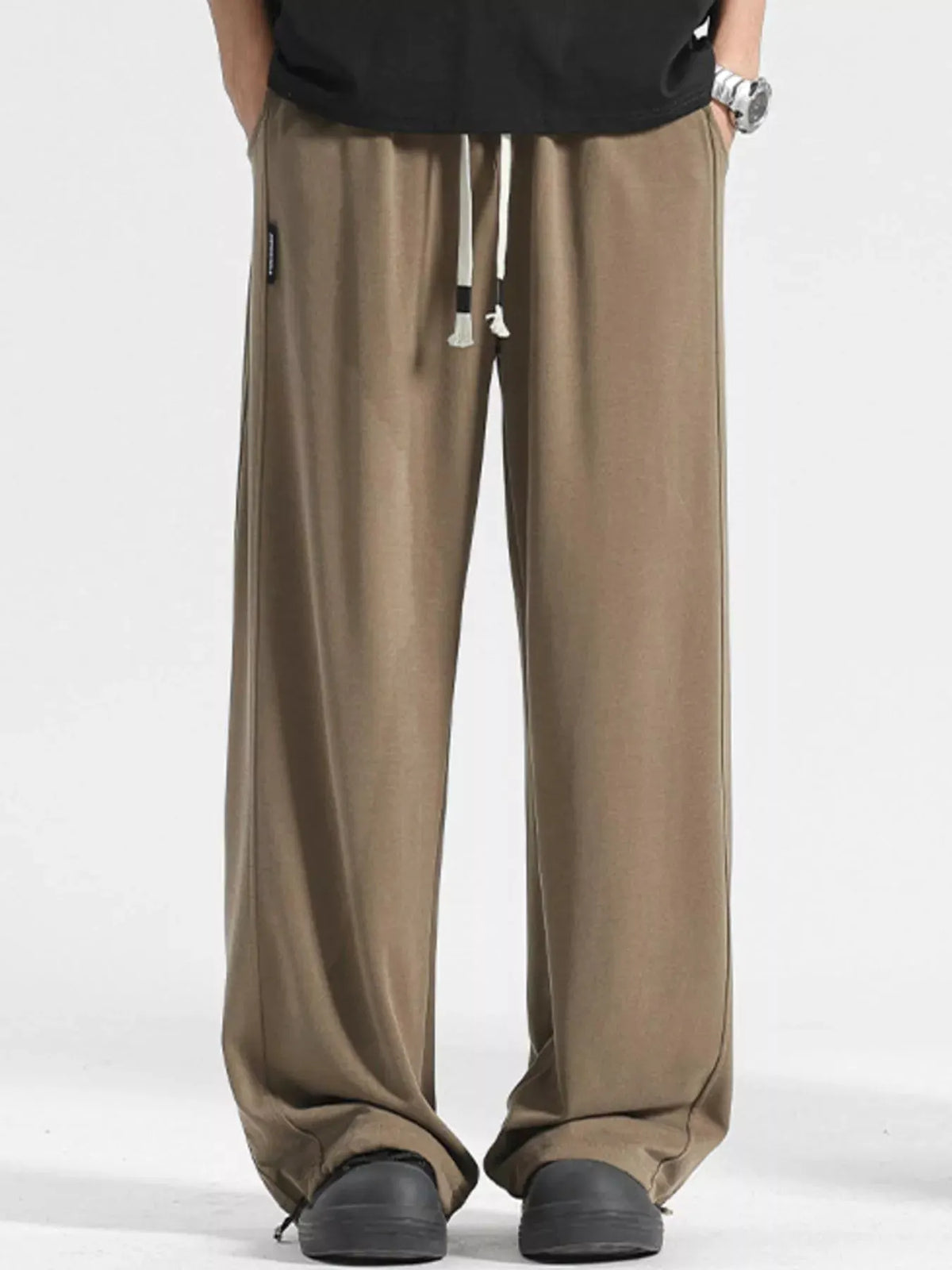Men's Plus Size Loose Fit Drawstring Pants by Partner Label