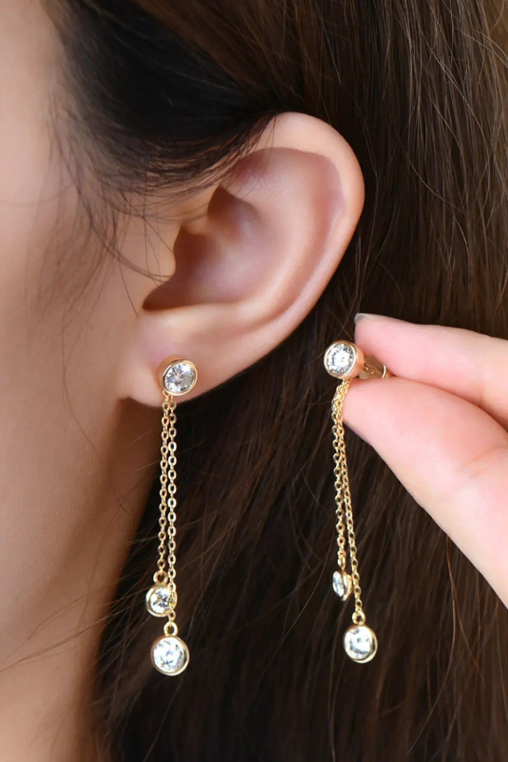 2.6 Carat Moissanite 925 Sterling Silver Earrings by Partner Label
