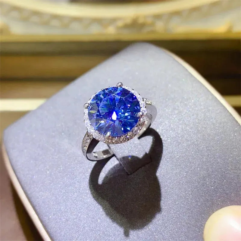 5 Carat Moissanite 925 Sterling Silver Ring by Partner Label