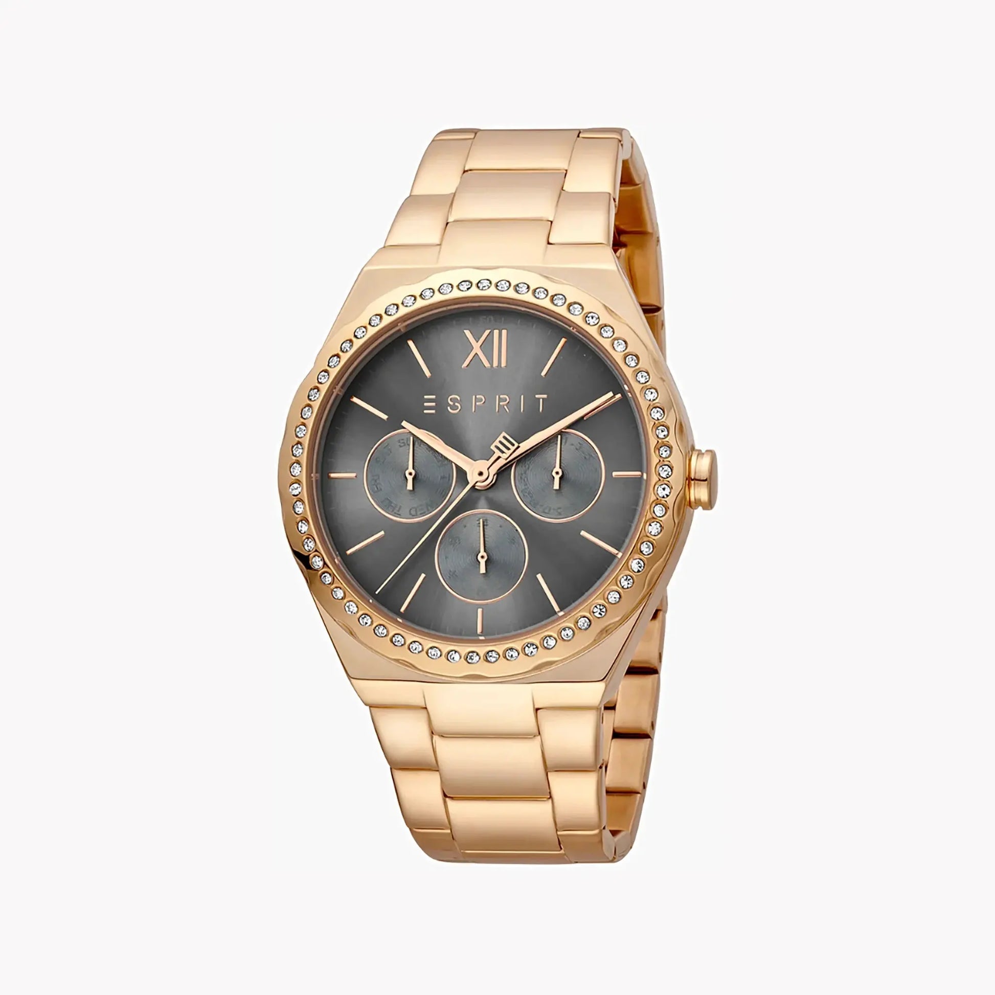 Esprit Women's Rose Gold Watch, Grey Dial | Es1l052m0015 by ESPRIT