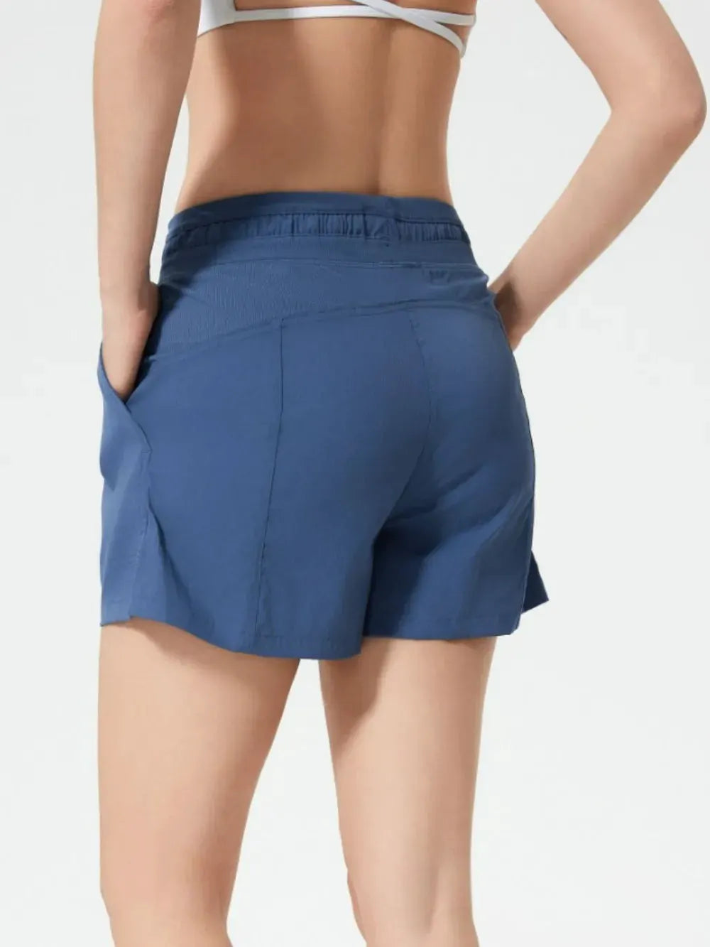 Millennia Drawstring Active Shorts with Pockets by Millennia