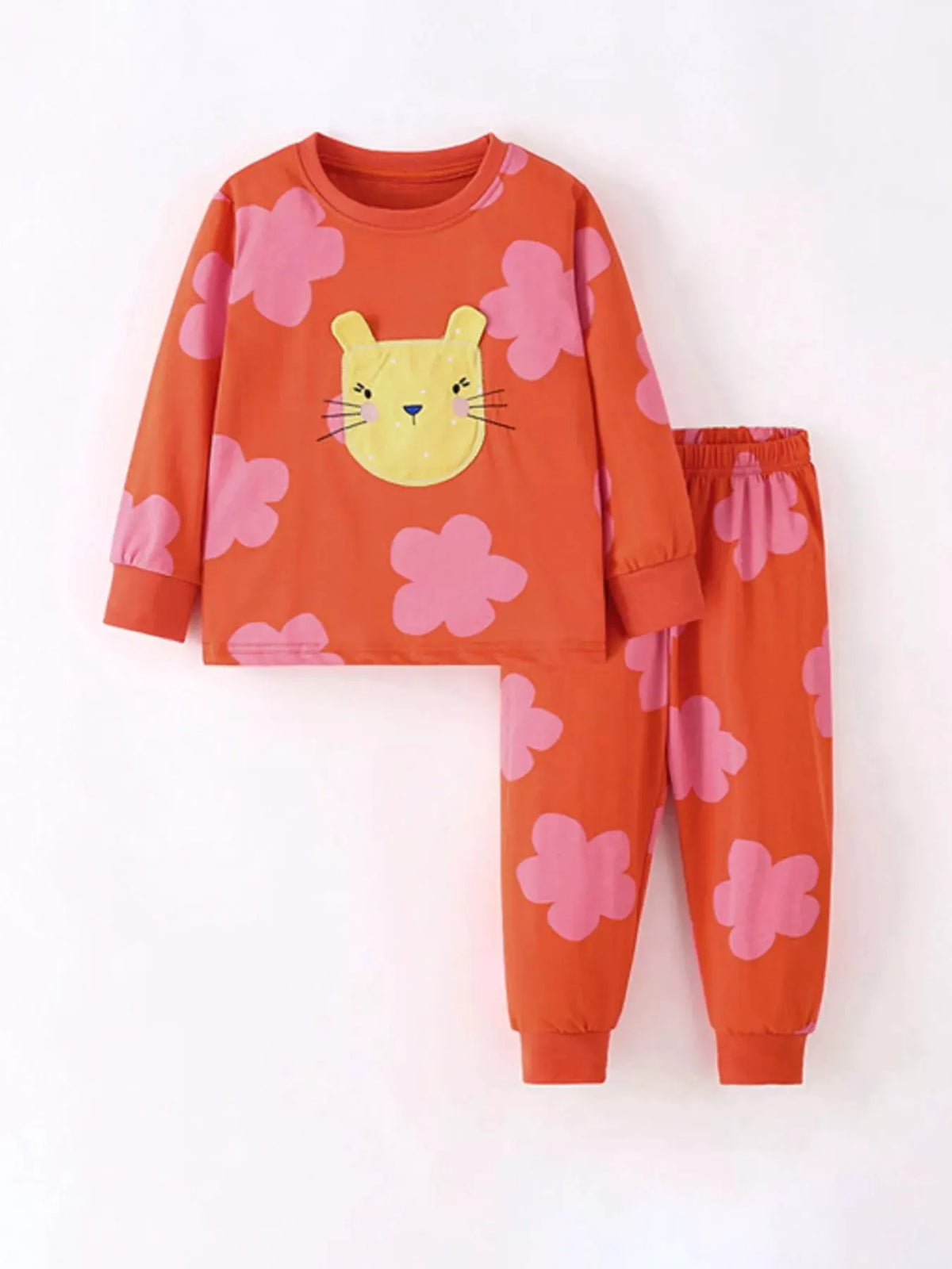 Children's Animal Long-Sleeve Top and Pants Set by Trendsi