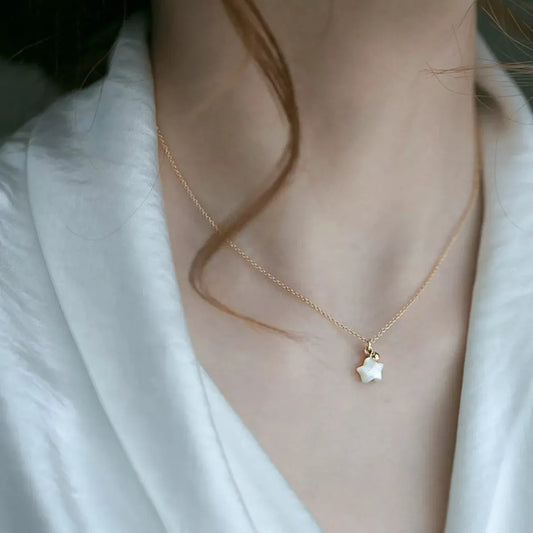 925 Sterling Silver Star Necklace by Partner Labels