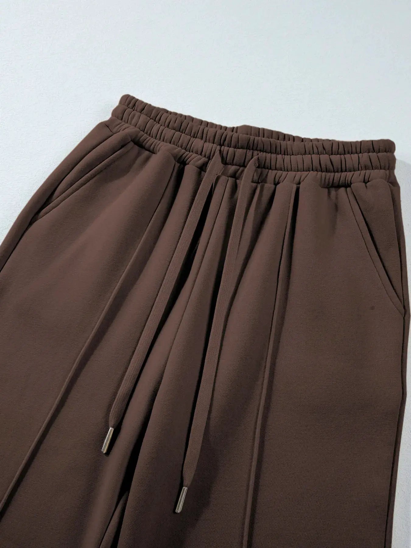 Collared Sweatshirt and High Waist Pants Active Set by Partner Label