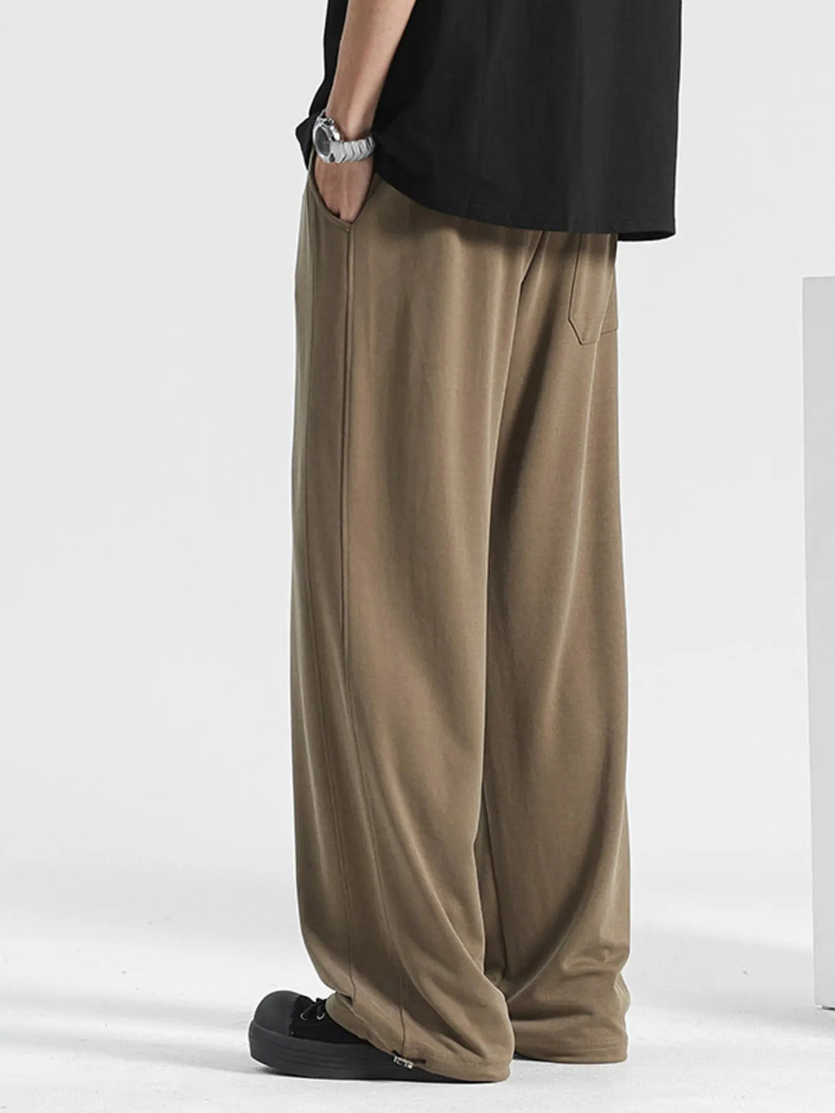 Men's Plus Size Loose Fit Drawstring Pants by Partner Label