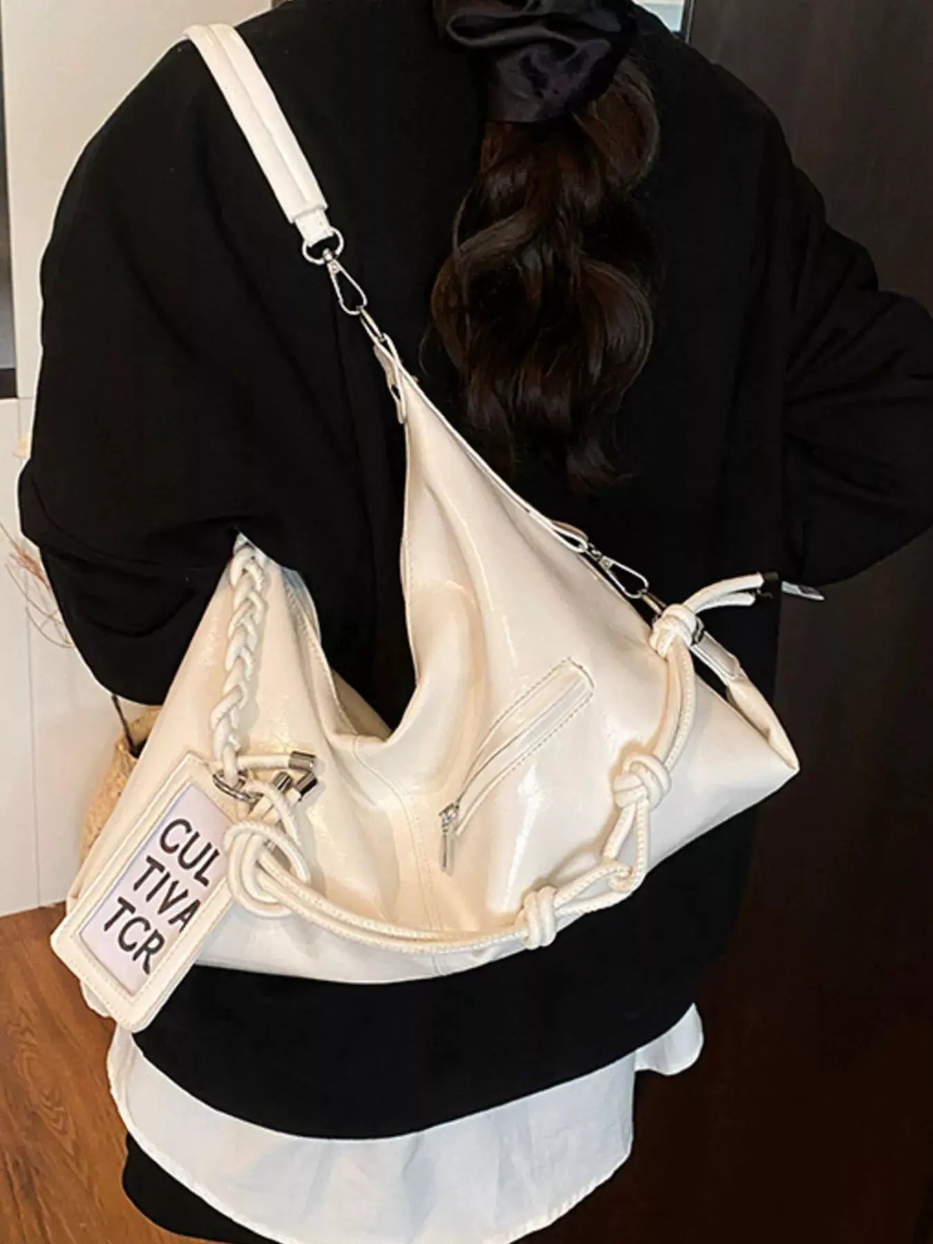 PU Leather Shoulder Bag by Partner Label
