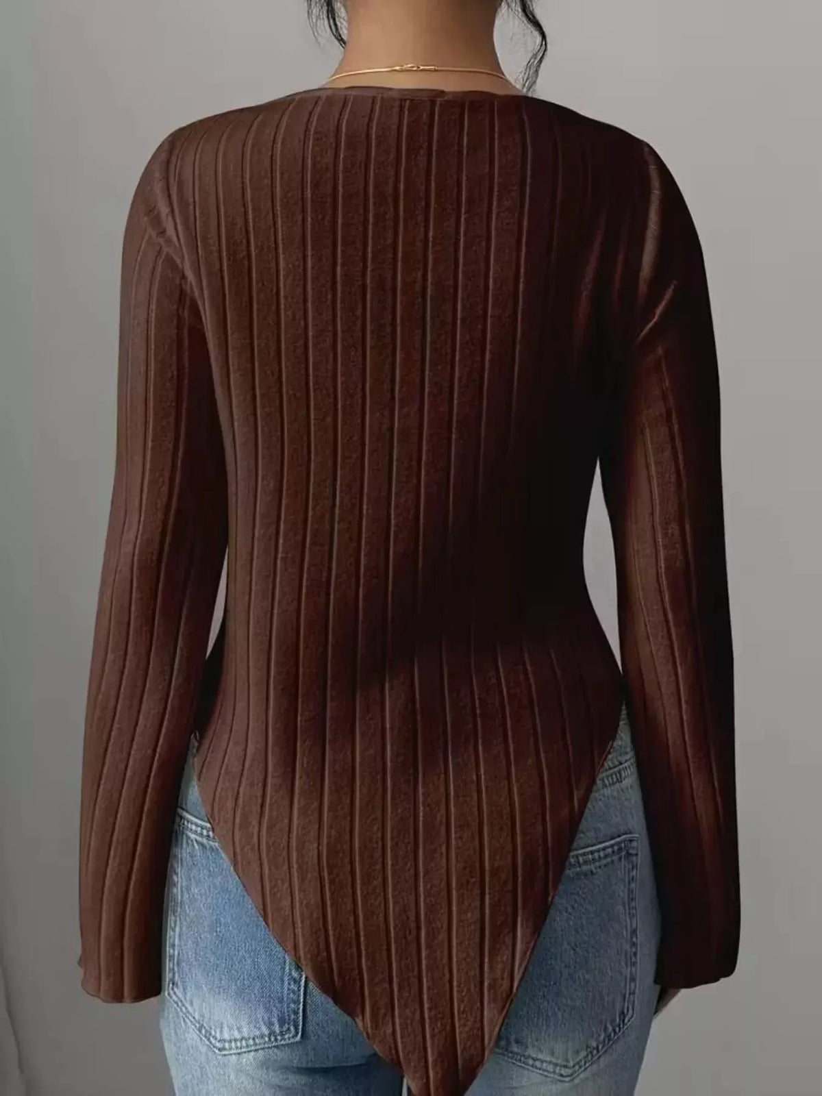 Cowl Neck Ribbed Knit Top | Partner Labels Selection by Partner Label