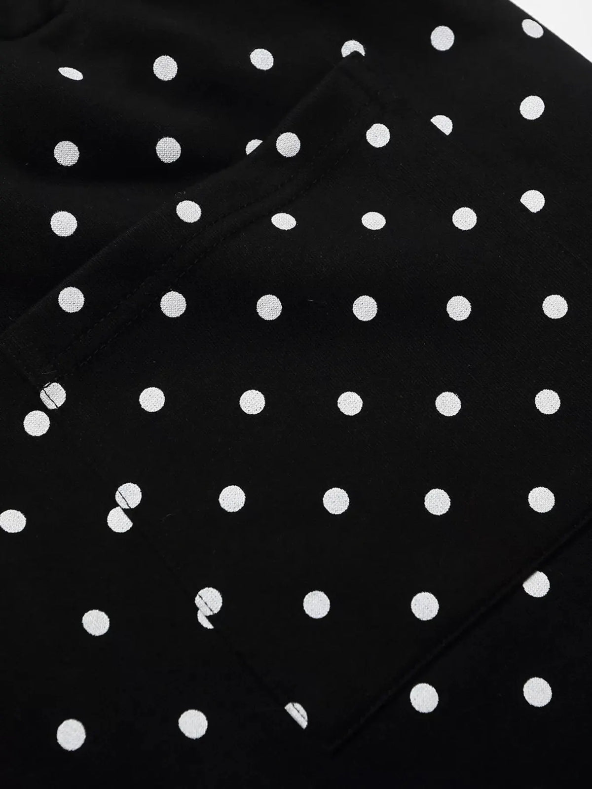 Men's Polka Dot Boxing Shorts with Camouflage Waistband by Trendsi