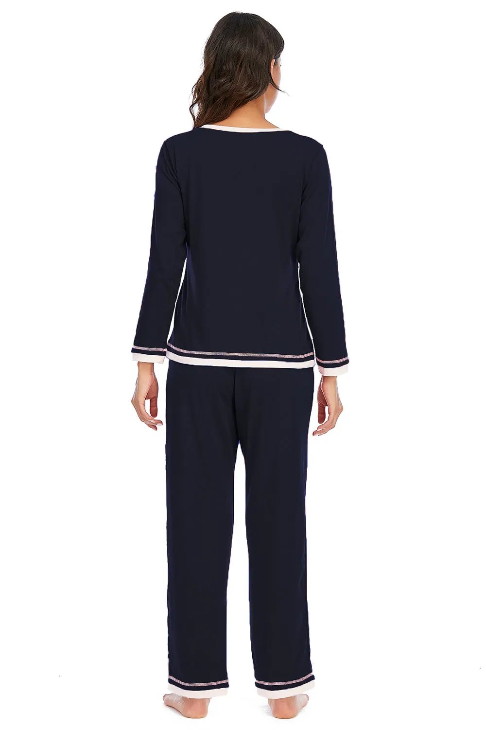 V-Neck Top and Pants Lounge Set by Partner Label