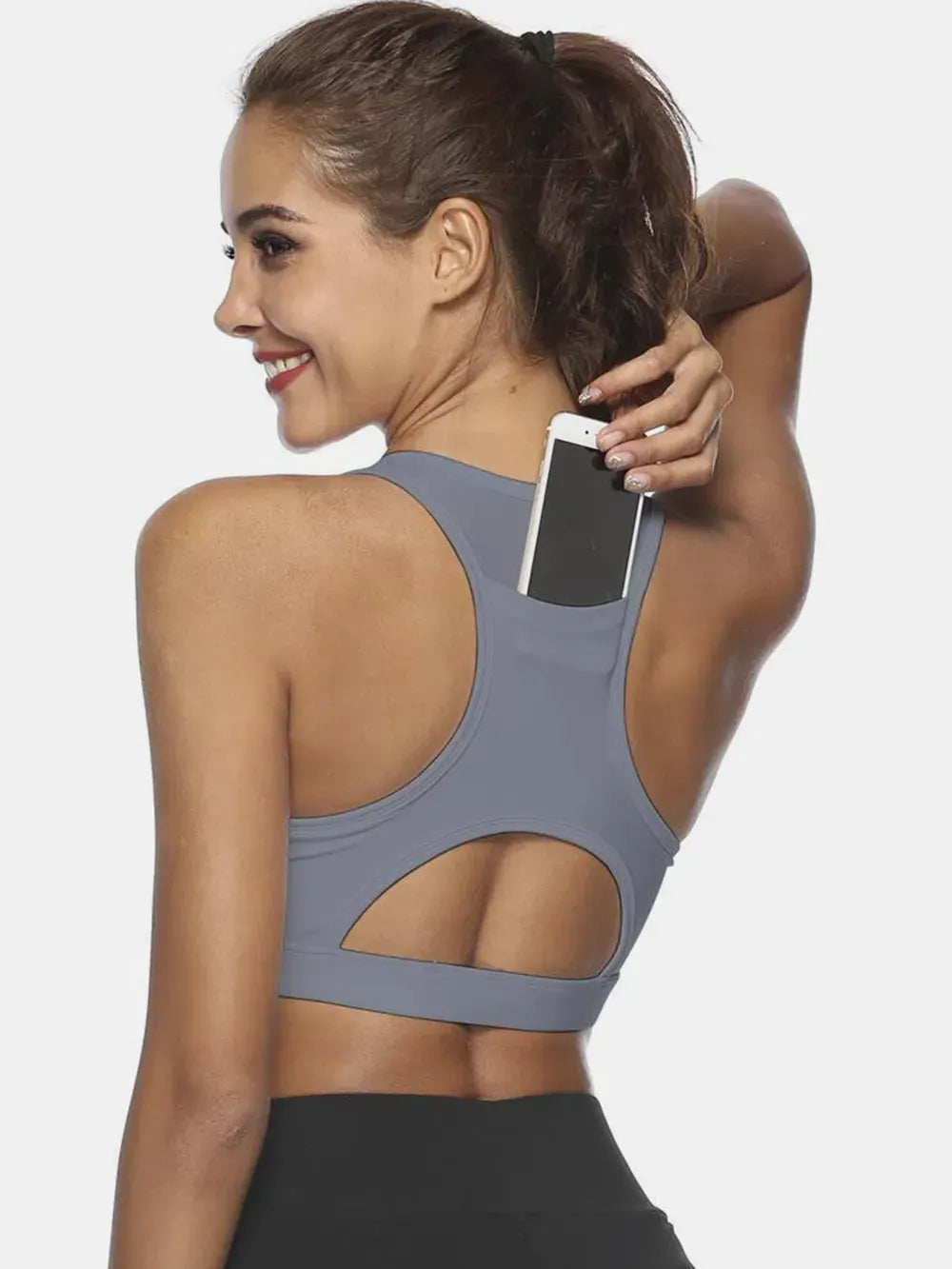 Cutout Scoop Neck Active Tank by Partner Label