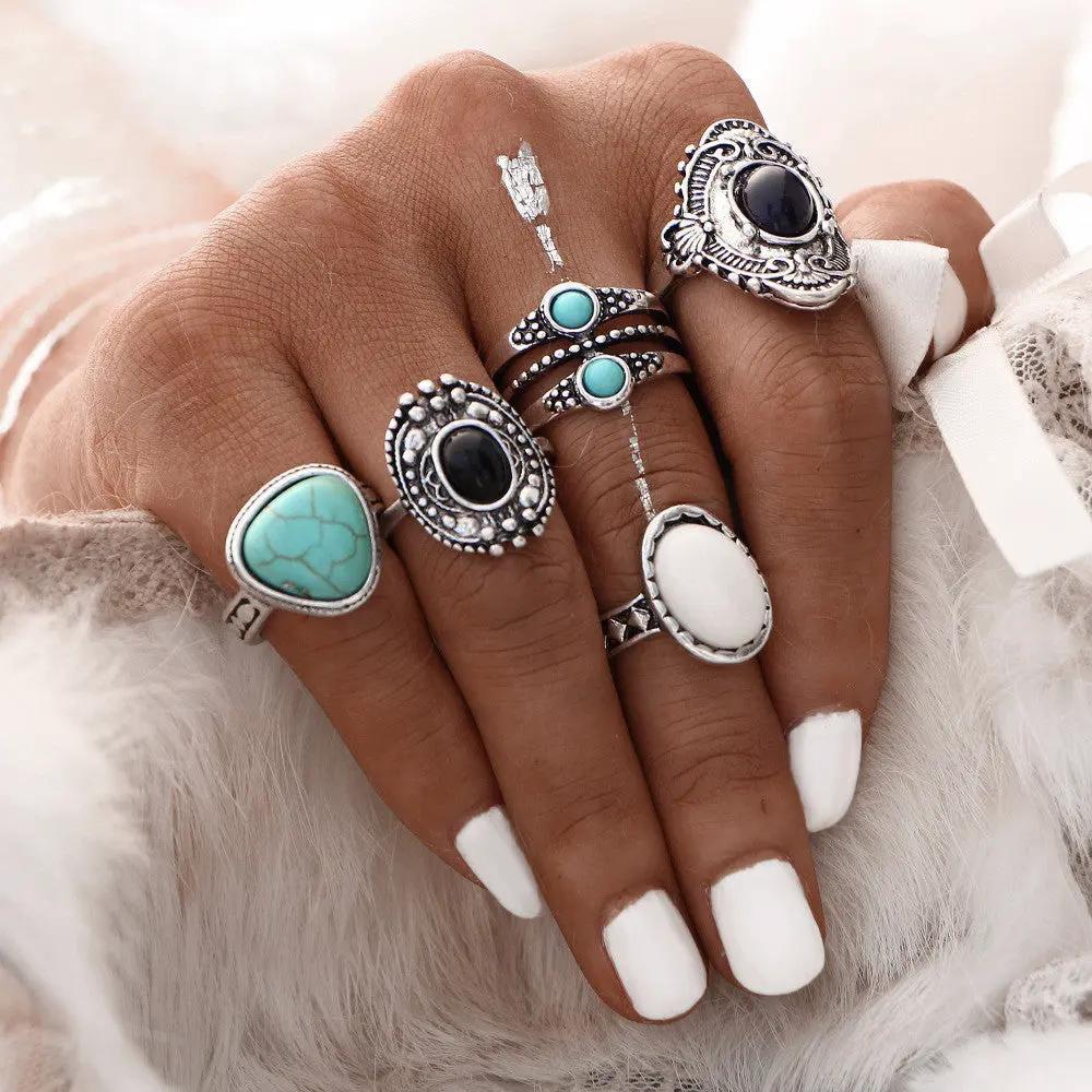 5-piece Set Of Joint Rings And Rings by Maiden-Art