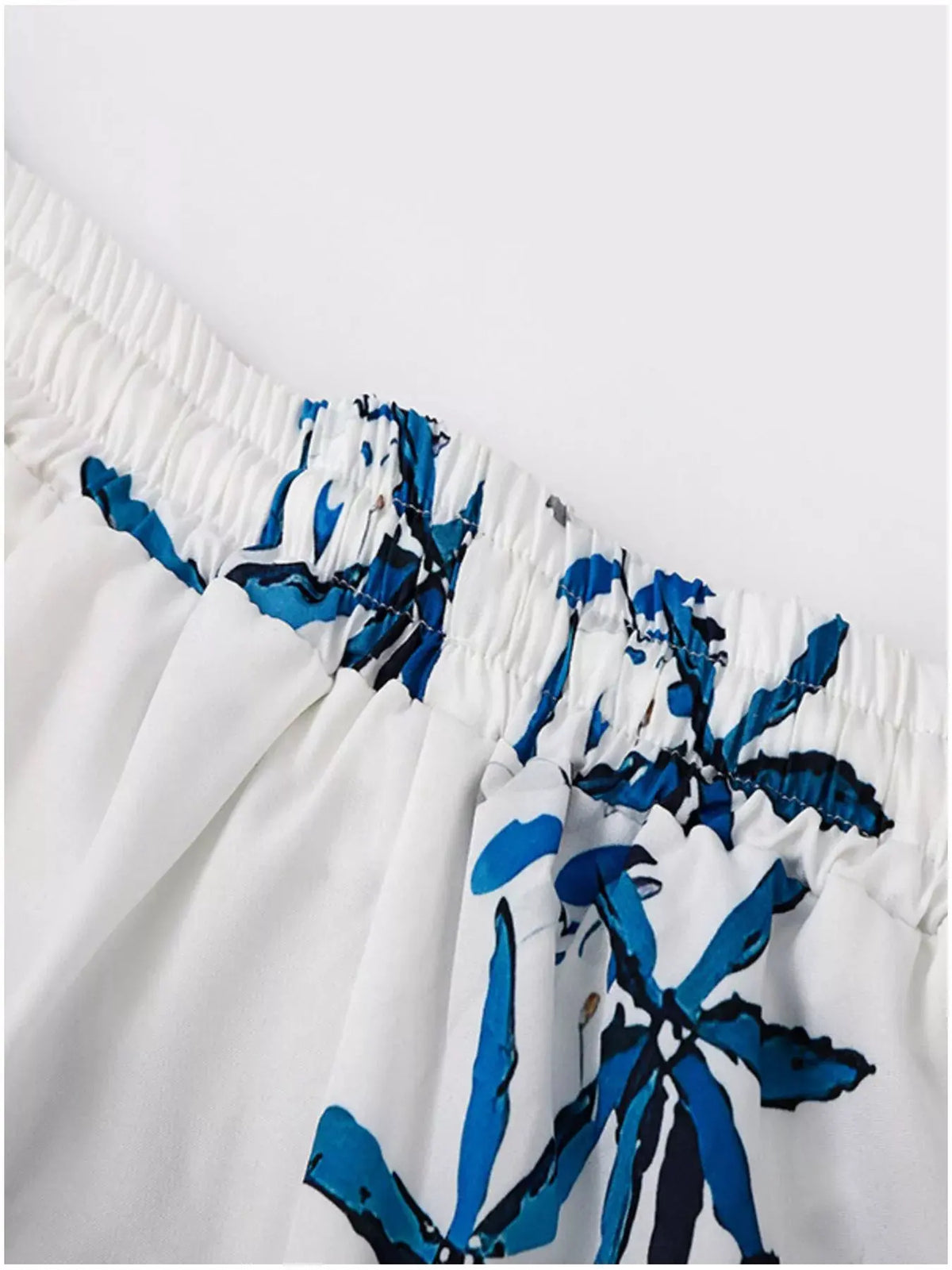 Men's Full Size Tropical Print Short Sleeve Shirt and Shorts Set Plus Size by Partner Label