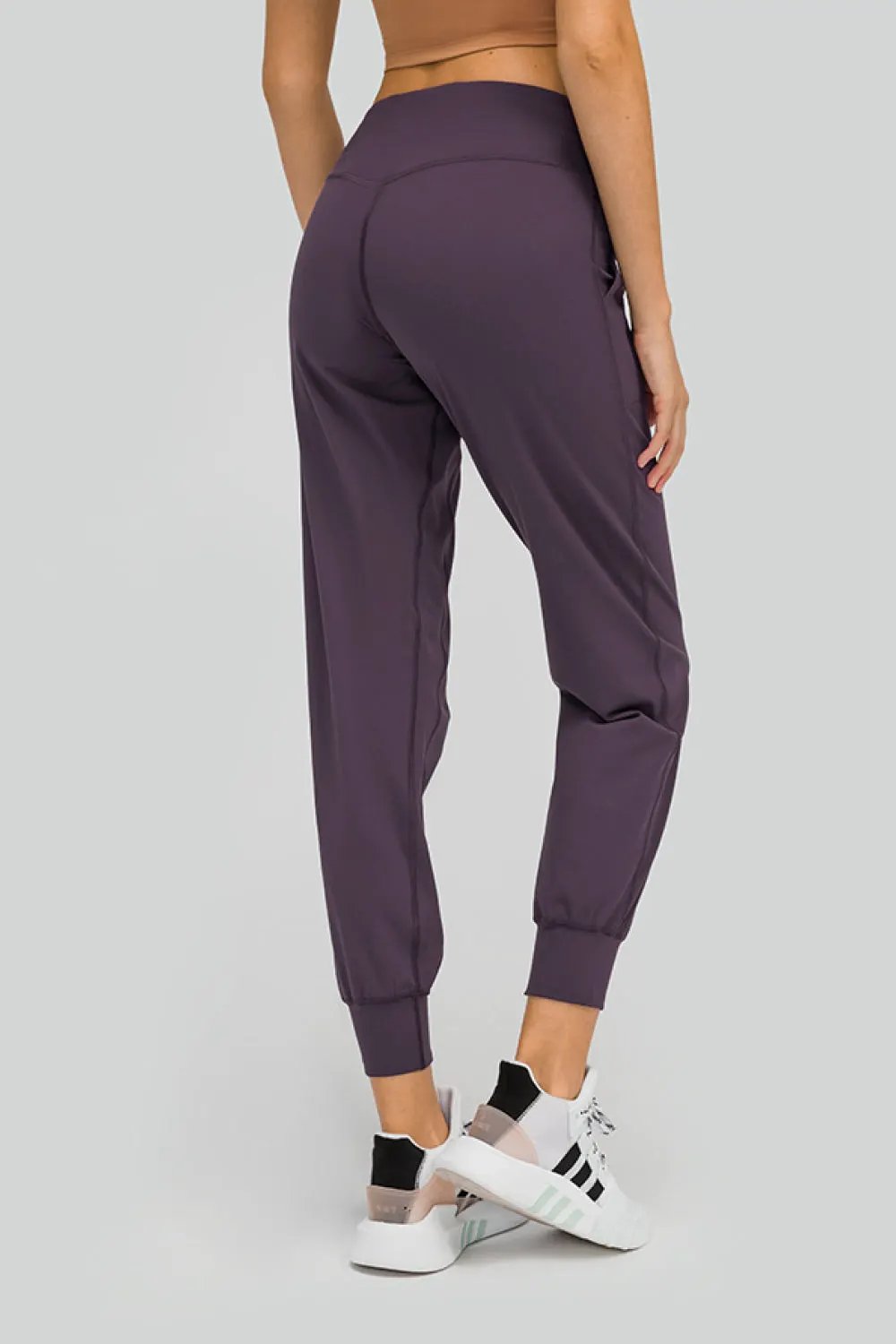 Millennia Wide Waistband Slant Pocket Pants by Millennia