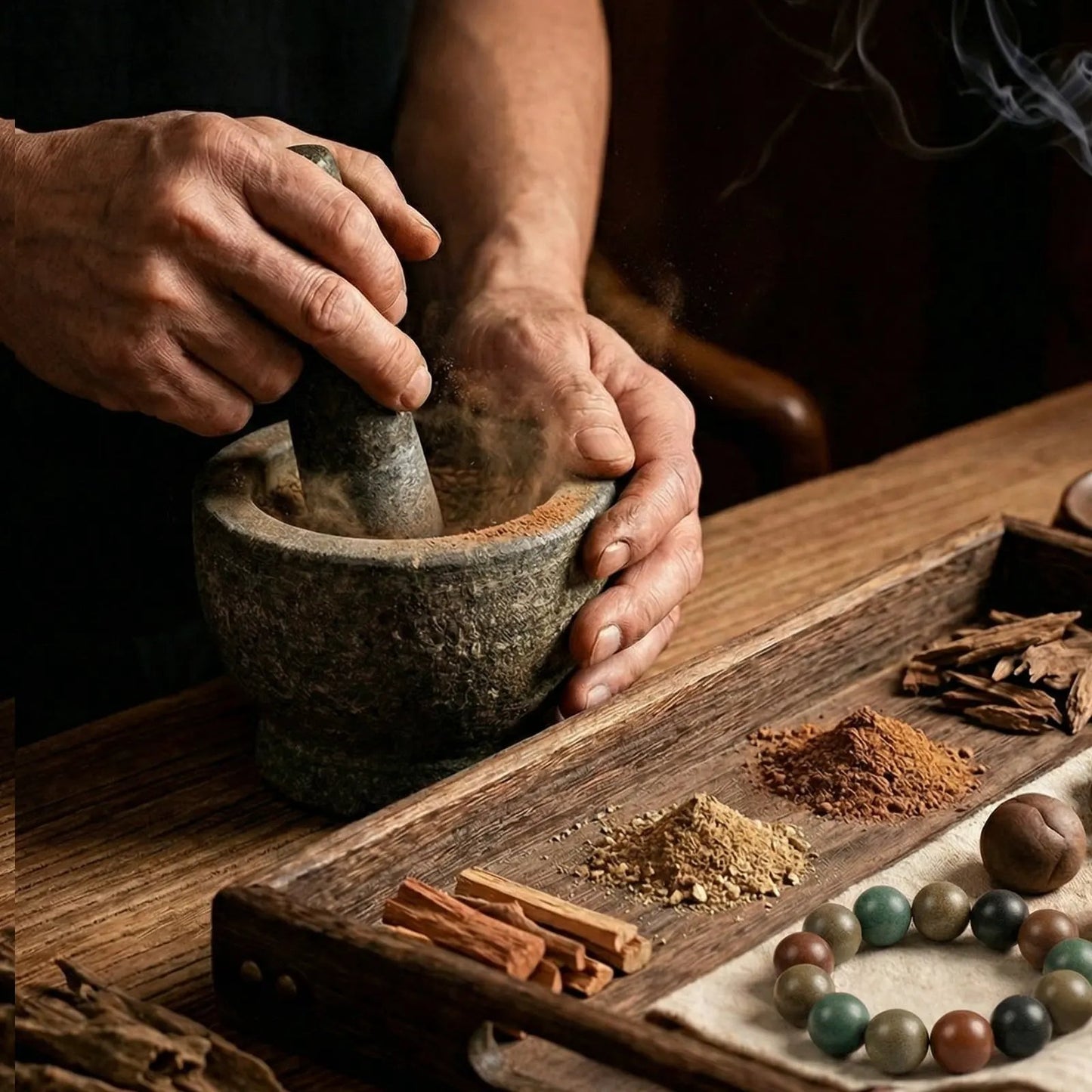 Bracelet for absorbing qi and relieving ashtma by Maiden-Art