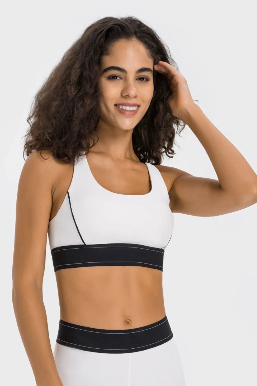 Millennia Contrast Sports Bra by Millennia
