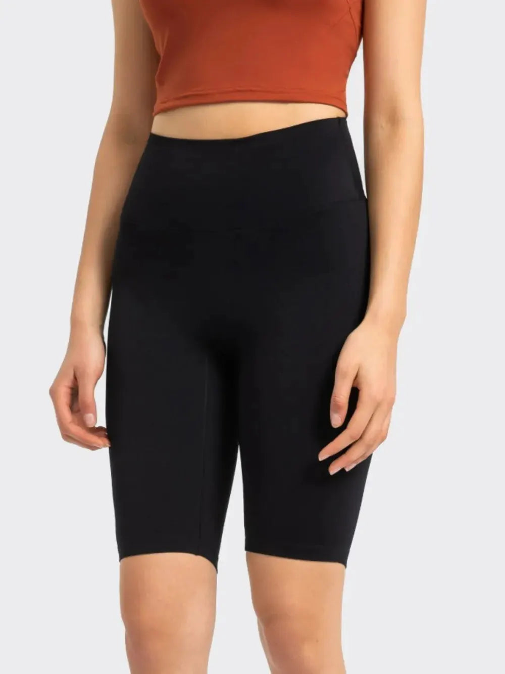 Millennia High Rise Wide Waistband Active Shorts by Millennia