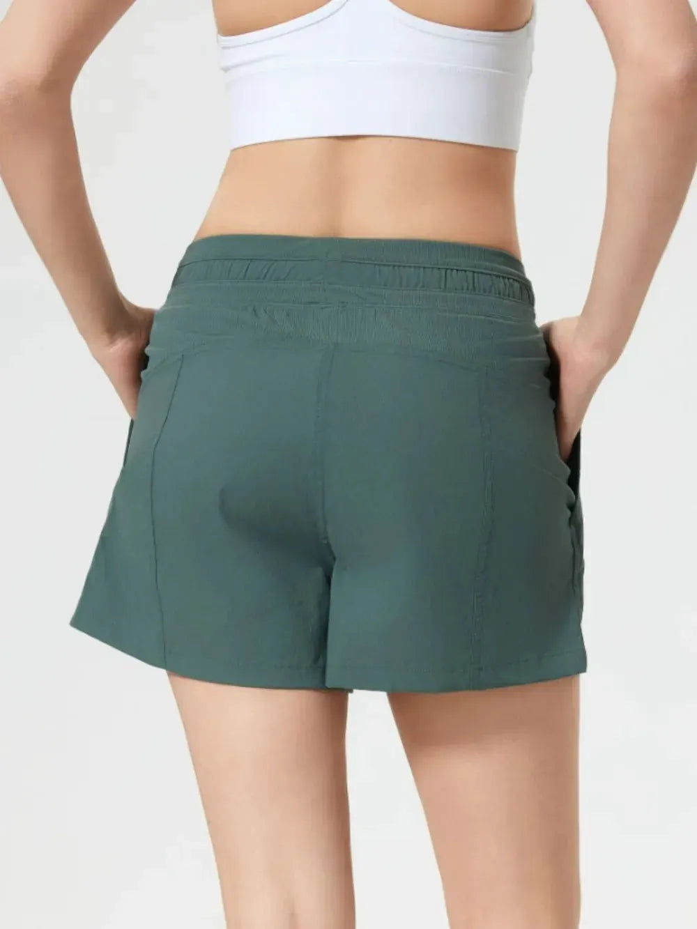 Millennia Drawstring Active Shorts with Pockets by Millennia