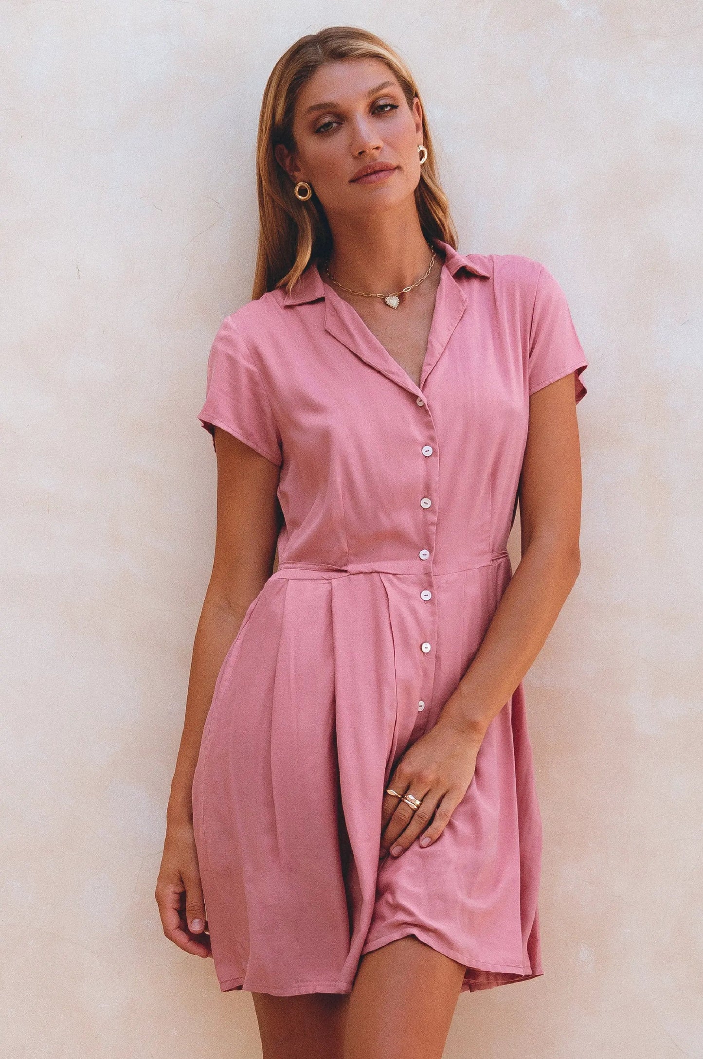 Agnes Shirt Dress (Sale) by ELF