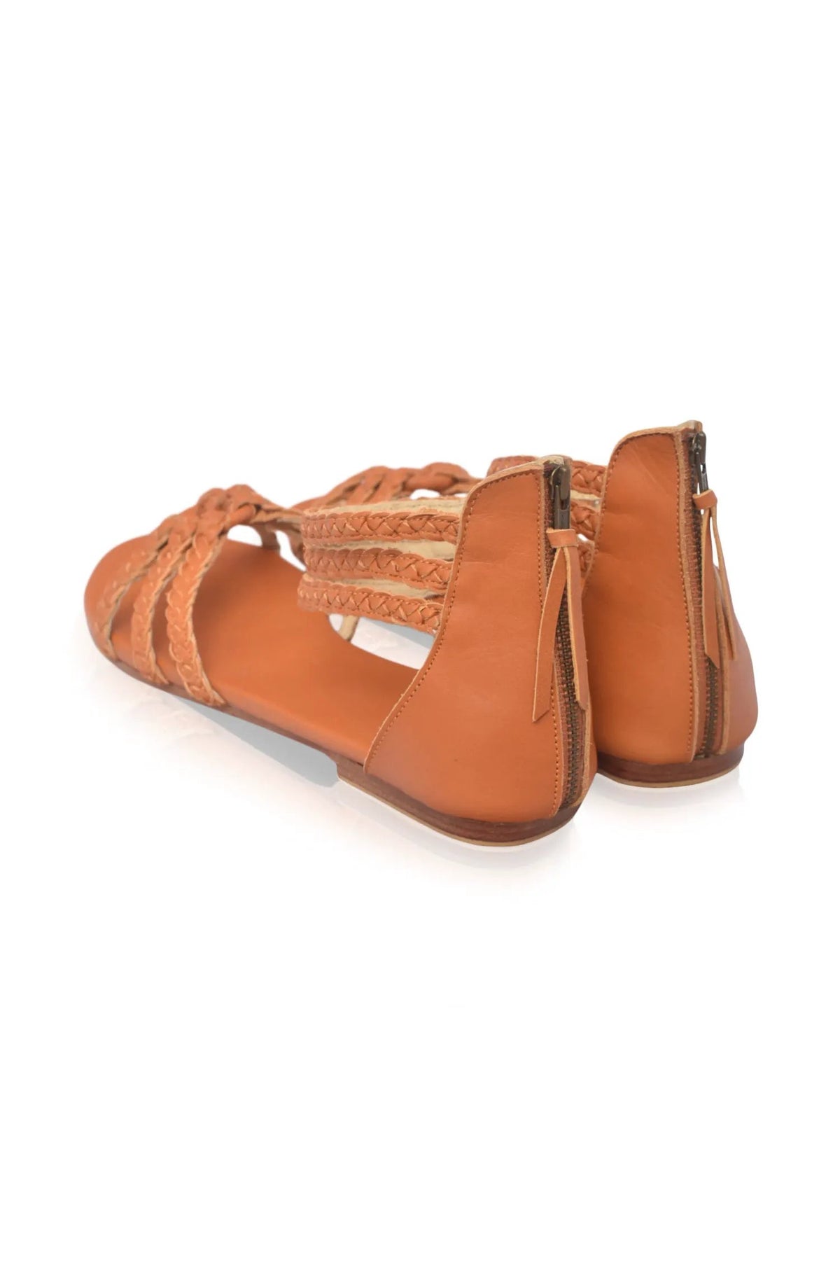 All Aboard Braided Leather Sandals by ELF