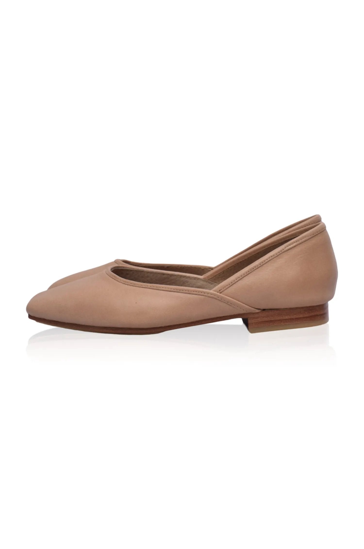 Amore Square Toe Ballet Flats by ELF