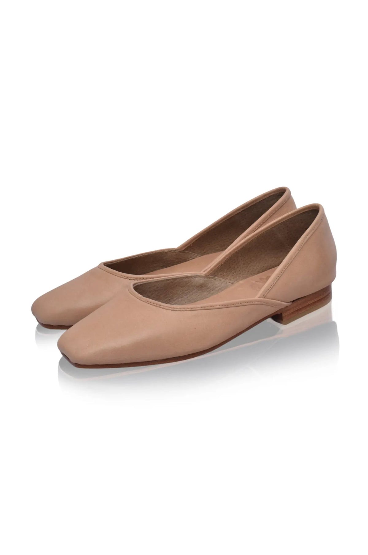 Amore Square Toe Ballet Flats by ELF
