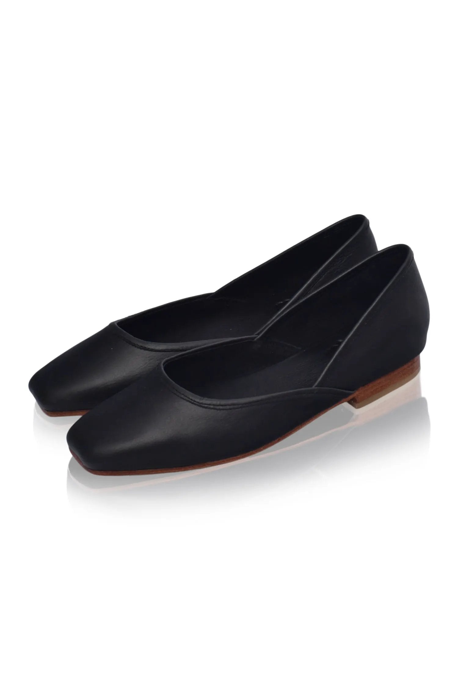 Amore Square Toe Ballet Flats by ELF