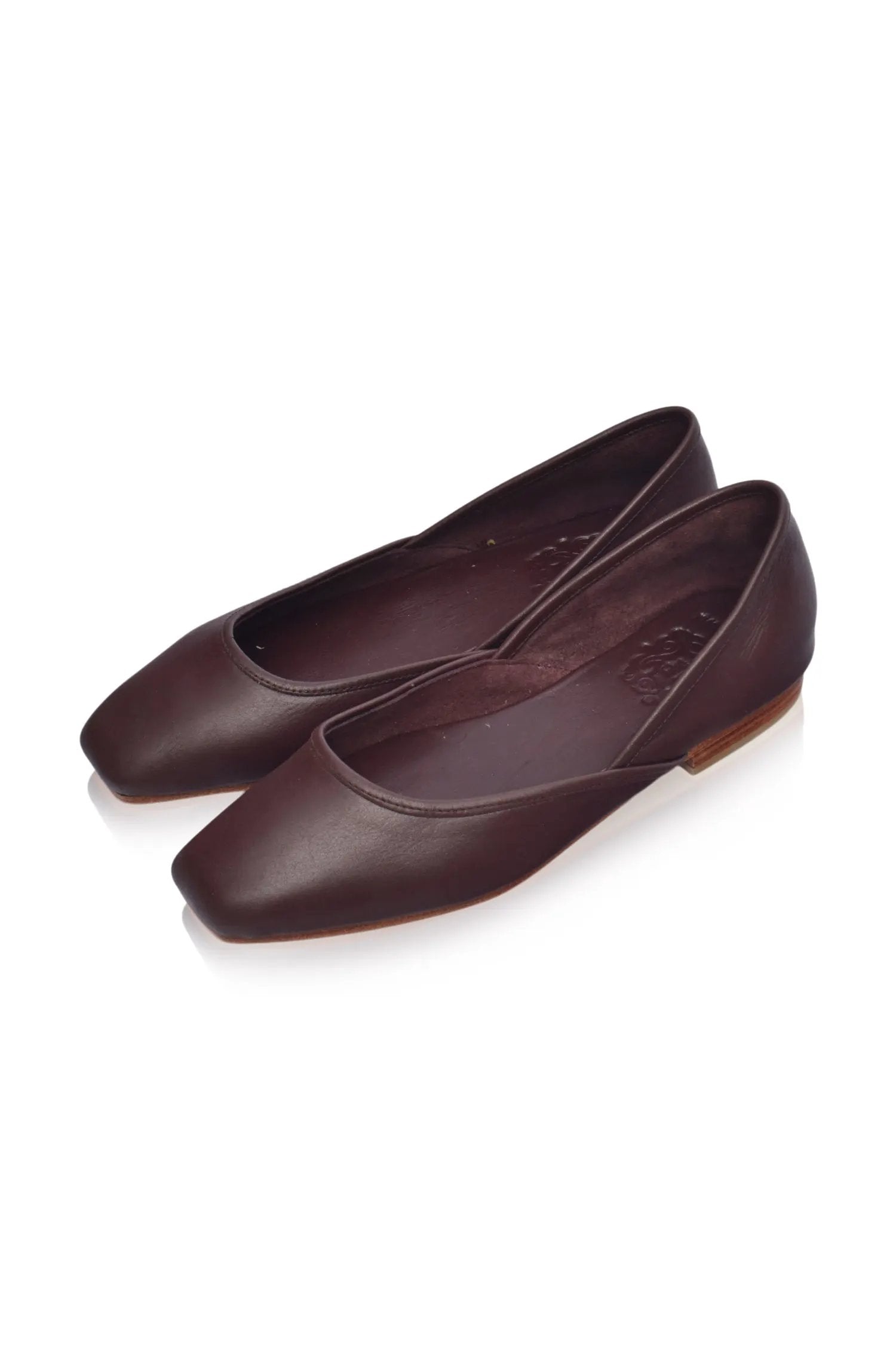 Amore Square Toe Ballet Flats by ELF