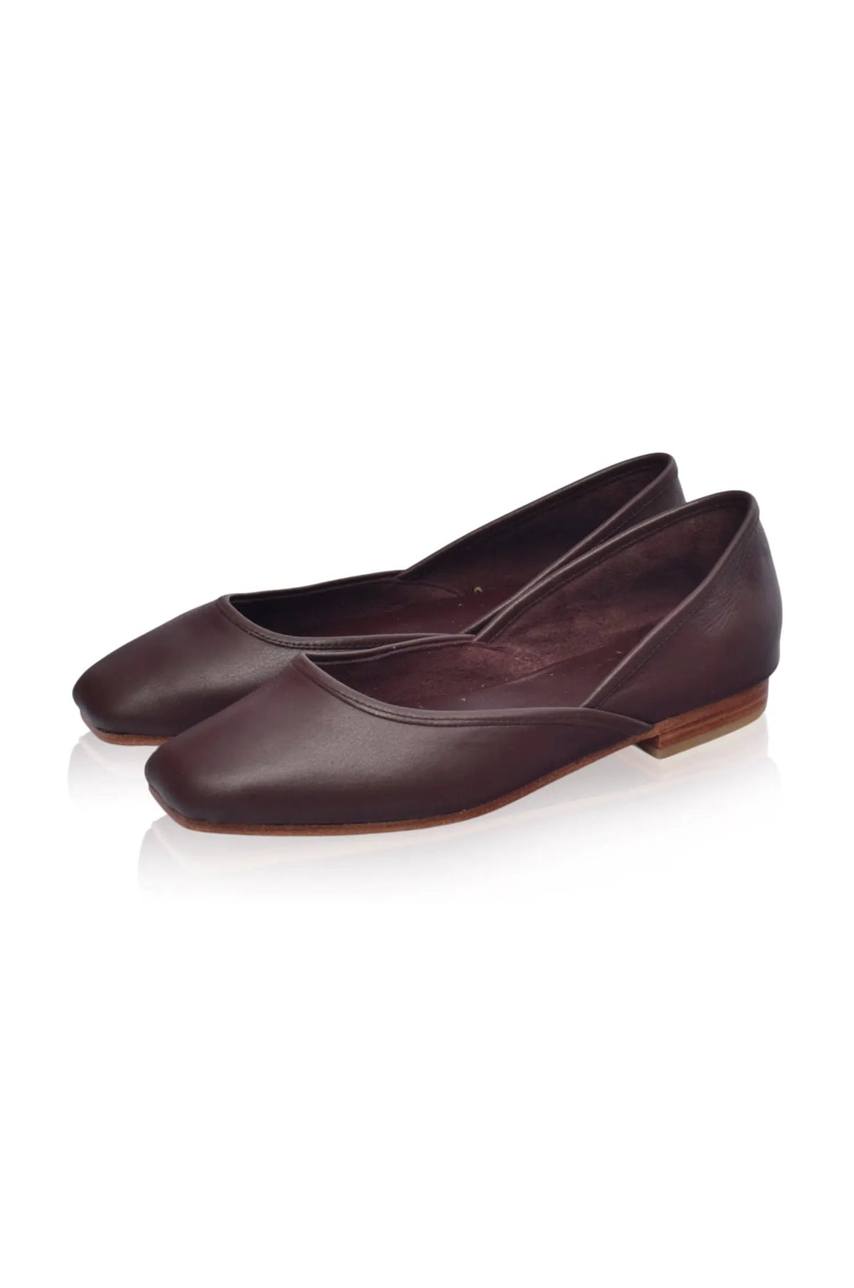 Amore Square Toe Ballet Flats by ELF