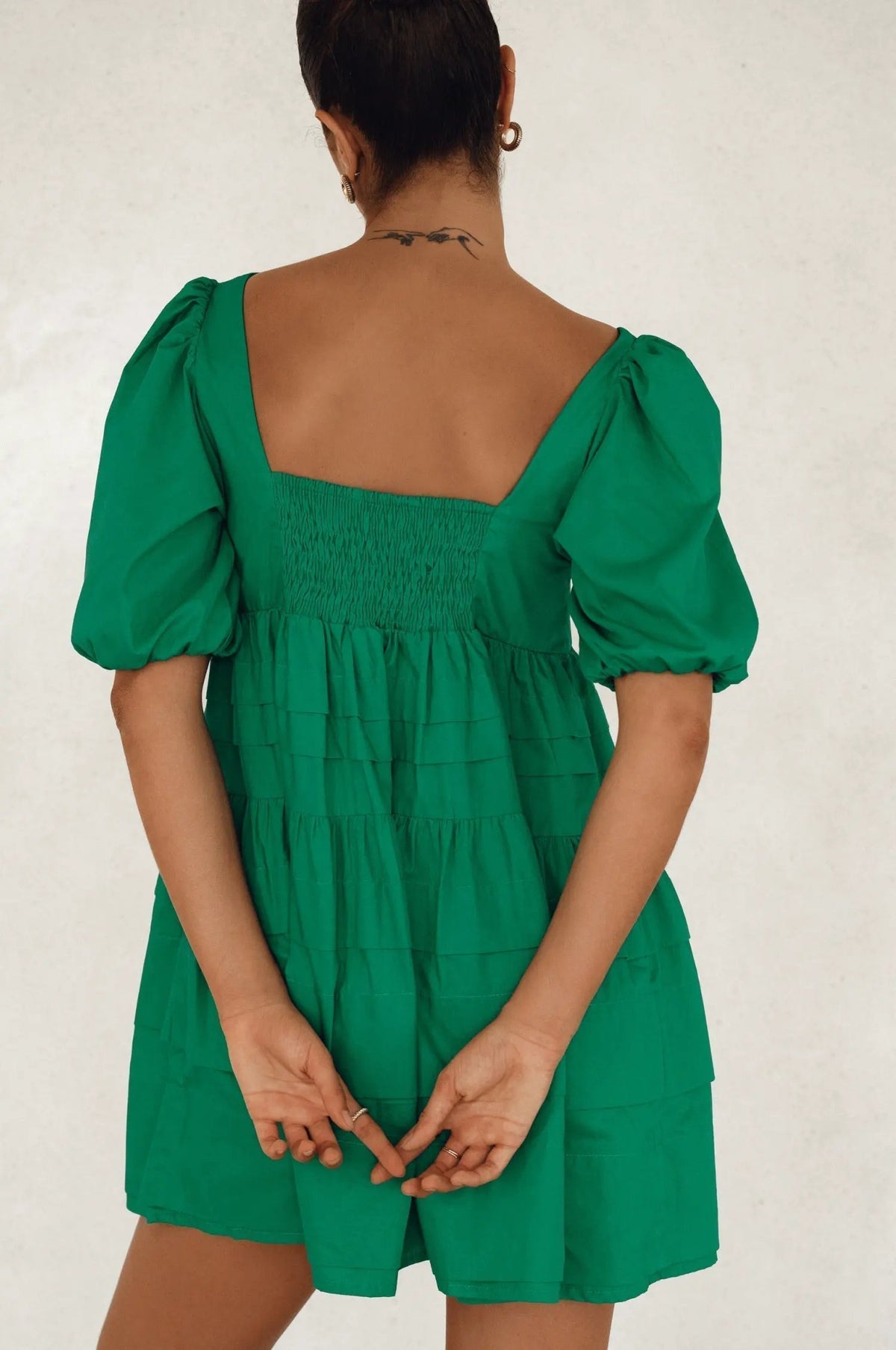 Andrea Babydoll Cotton Mini Dress (Sale) by ELF